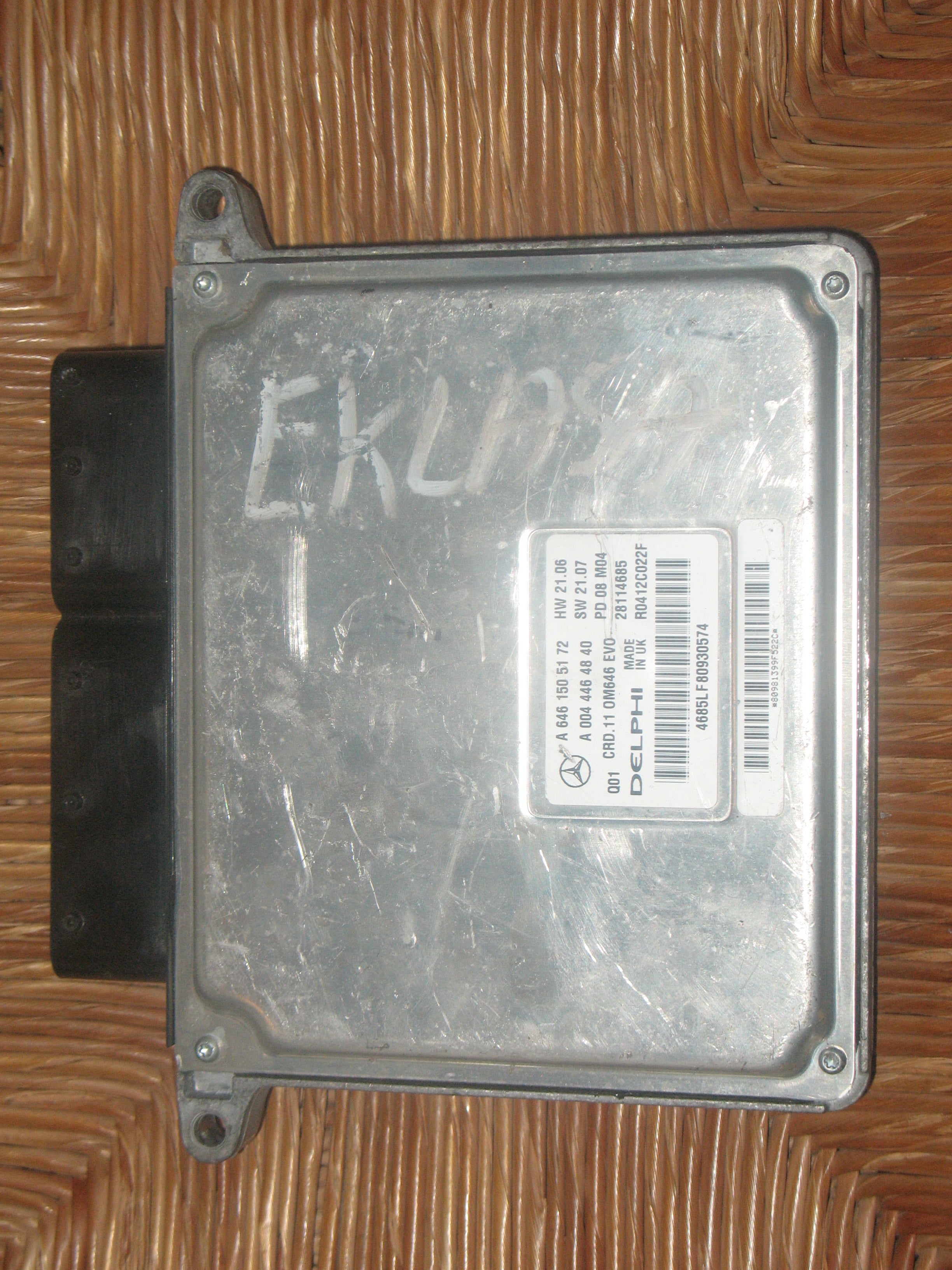 MERCEDES BENZ CLASSE E W211 E200 CDI centralina motore SET A6461505172  W211 2.2 D 100KW 6M 4P