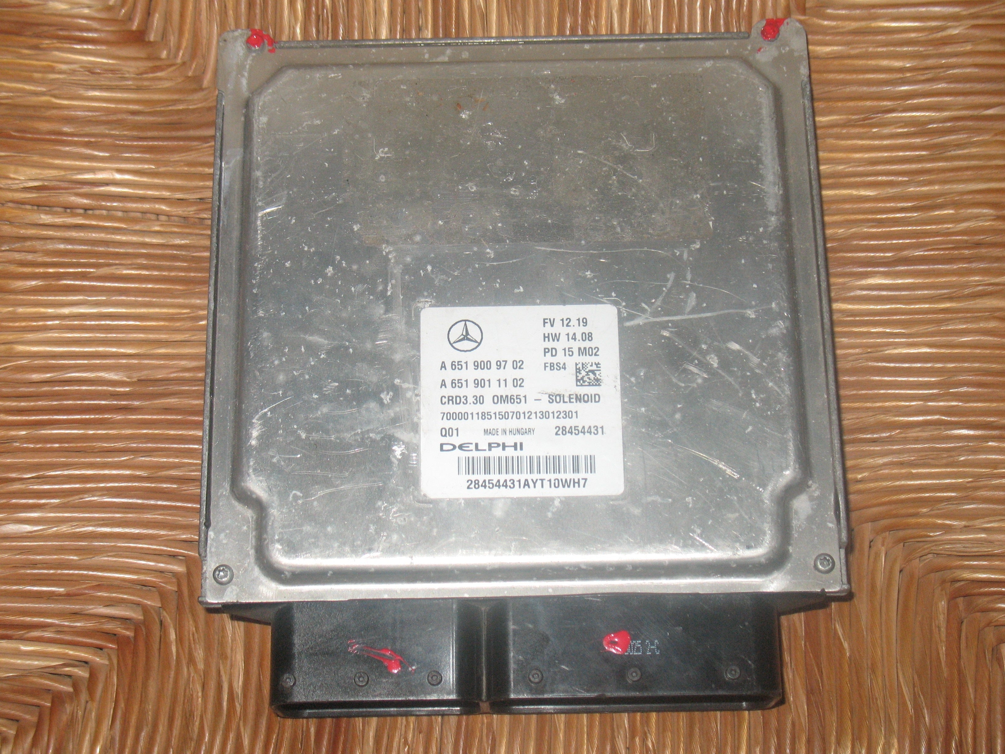 ECU  A6519009702  MERCEDES-BENZ CLASSE B (W246) 2.2 CDI 16V CRD3.30  28454431