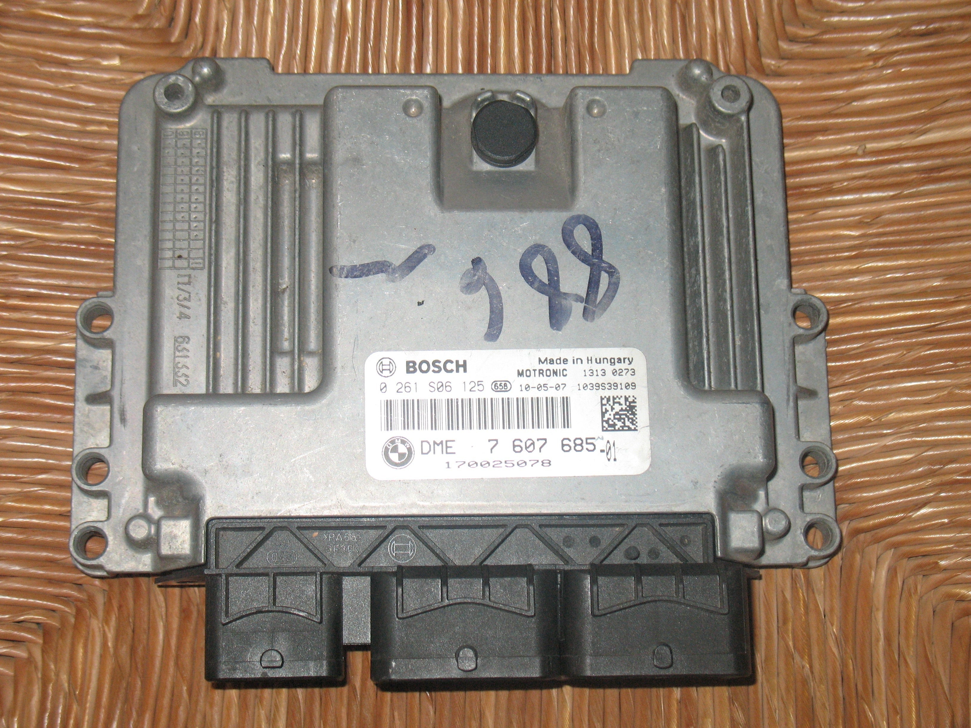 ECU MINI COOPER 1.6 BOSCH 0261S06125 DME 7607685 DME7607685 MEV17.2.2