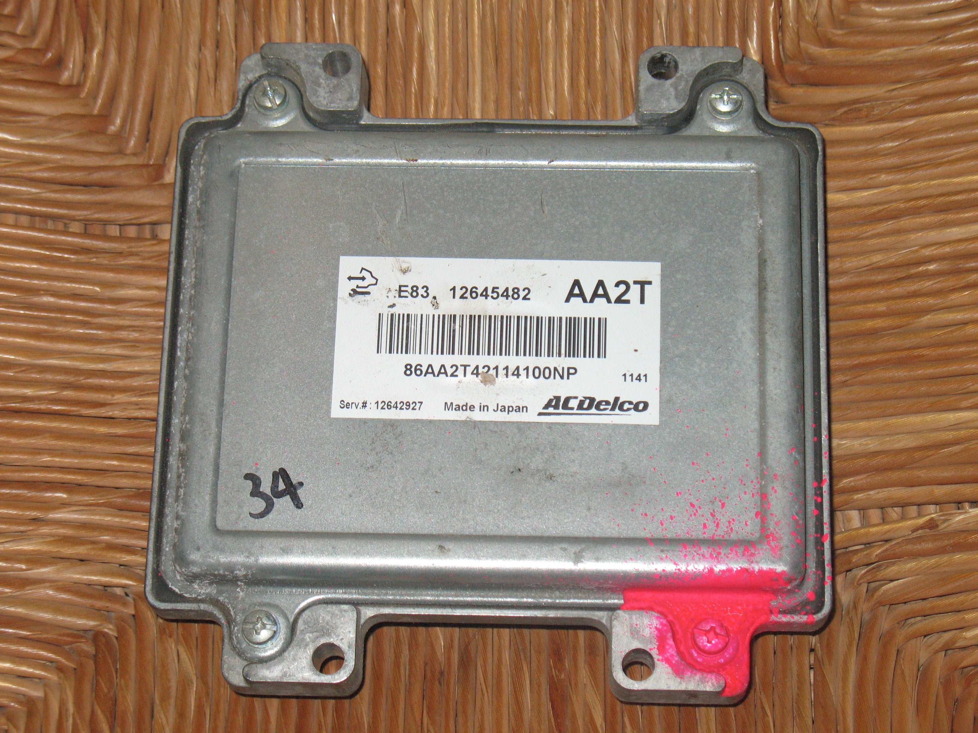 CENTRALINA MOTORE CHEVROLET AVEO ACDELCO 12645482 AA2T 12642927  E83