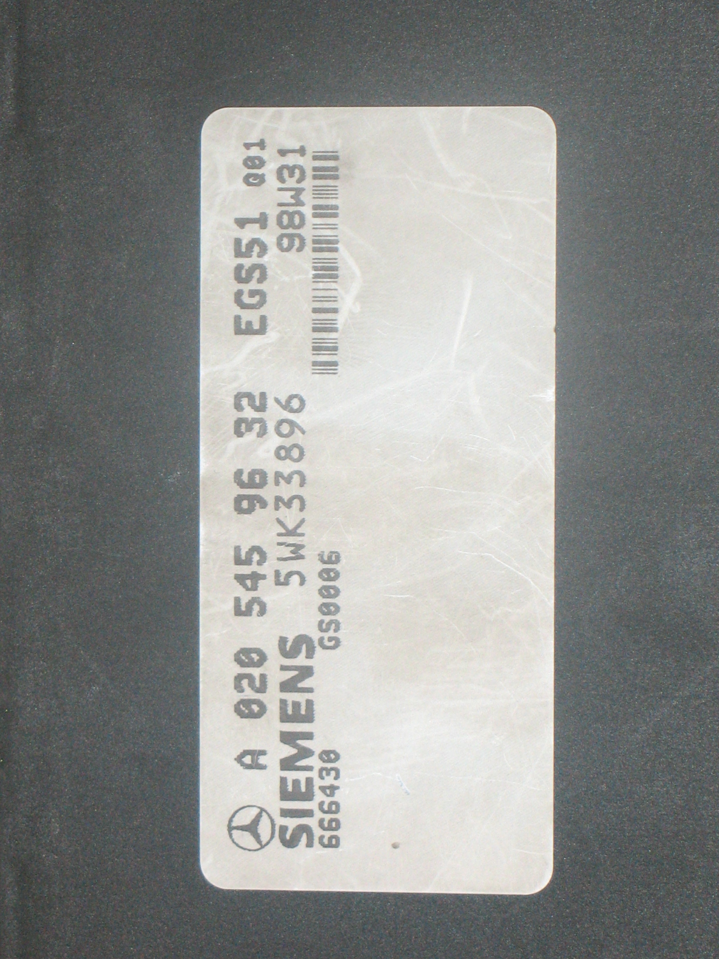 Centralina cambio Mercedes-Benz C208 R170 ECU A0205459632 5WK33896 Siemens MPN 0205459632