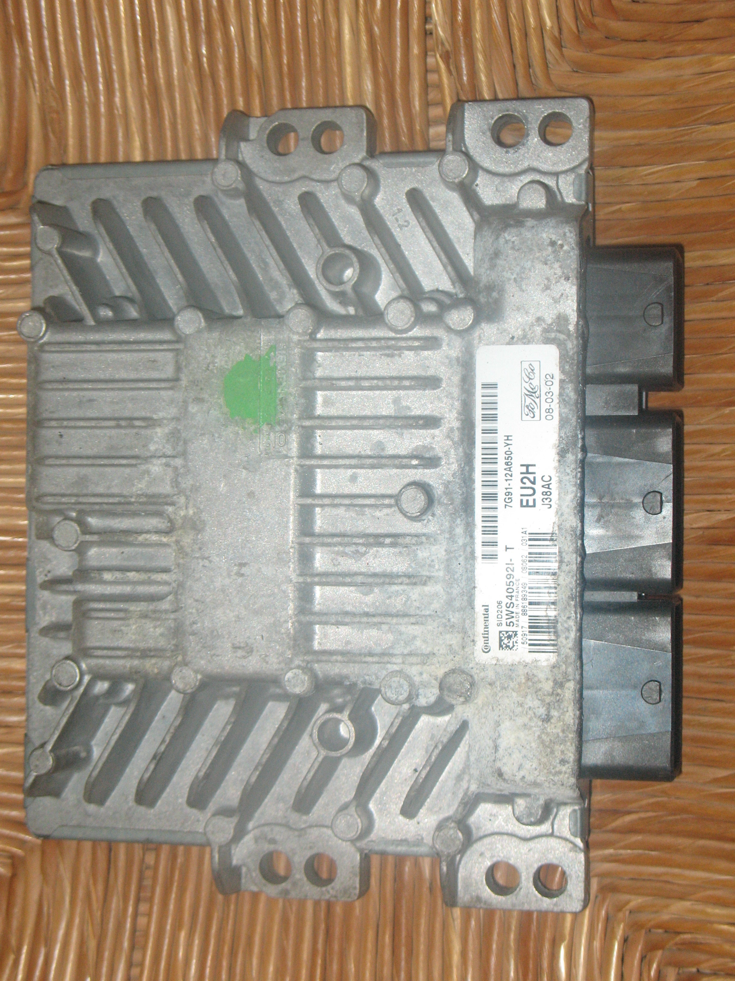 ECU CENTRALINA FORD MONDEO MK4 1.8 TDCI DIESEL ENGINE ECU 7G91-12A650-YH 7G9112A650YH EU2H