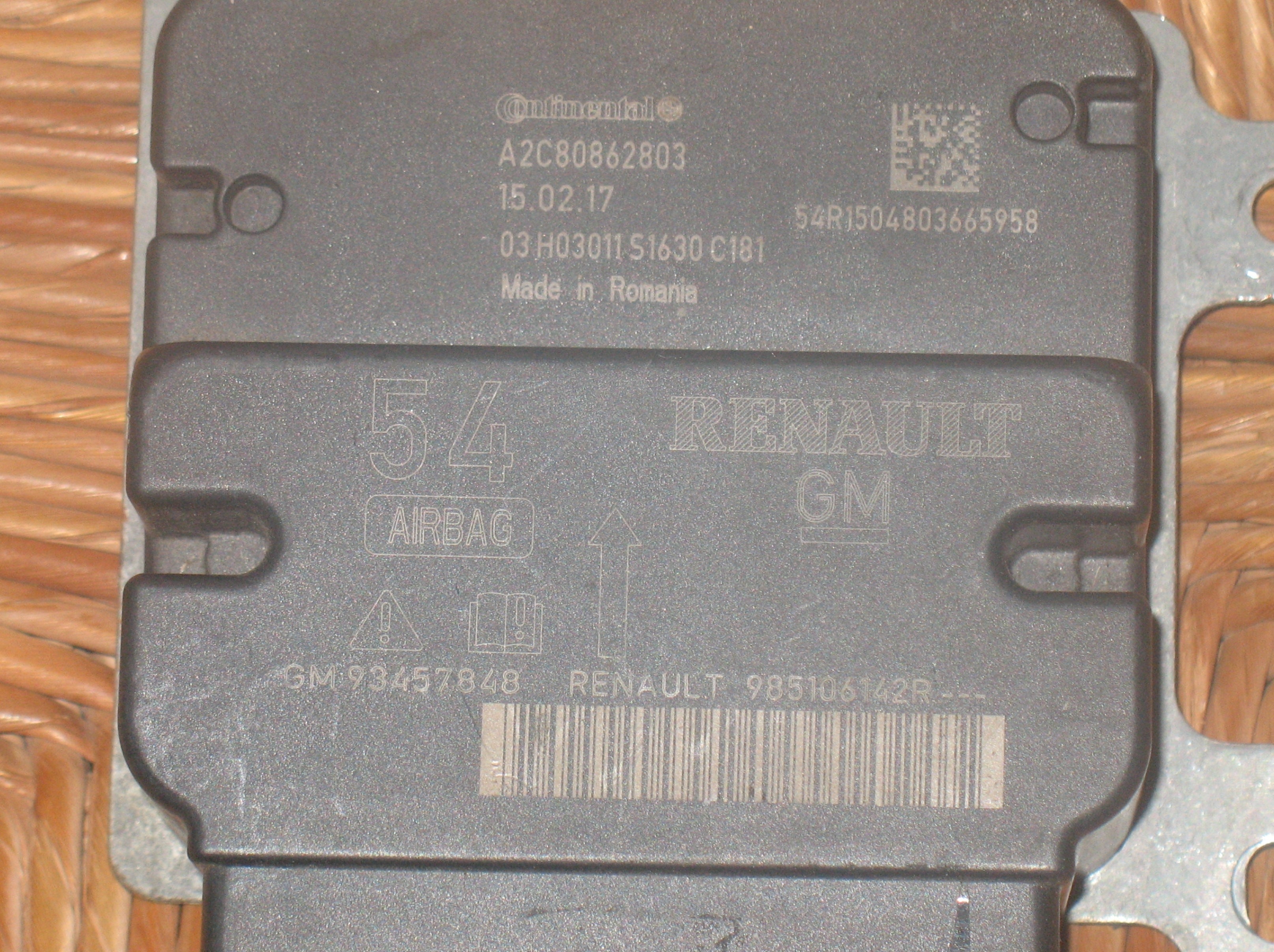 AIRBAG A2C80862803 FIAT TALENTO I RENAULT TRAFIC III OPEL PRIMASTAR 985106142R GM