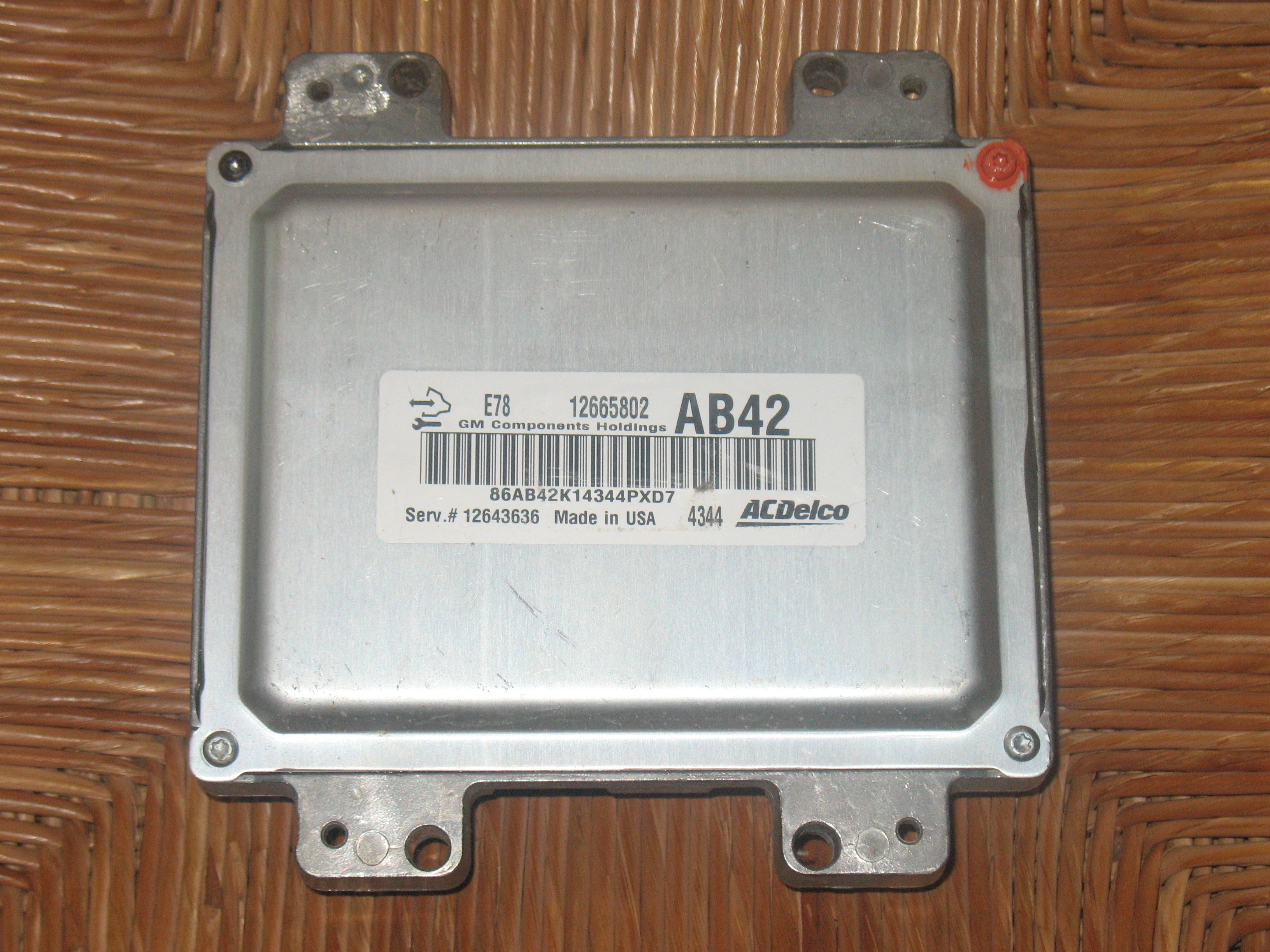 ECU MOTORE OPEL CORSA ACDelco 12665802 AB42 12665802AB42 E78