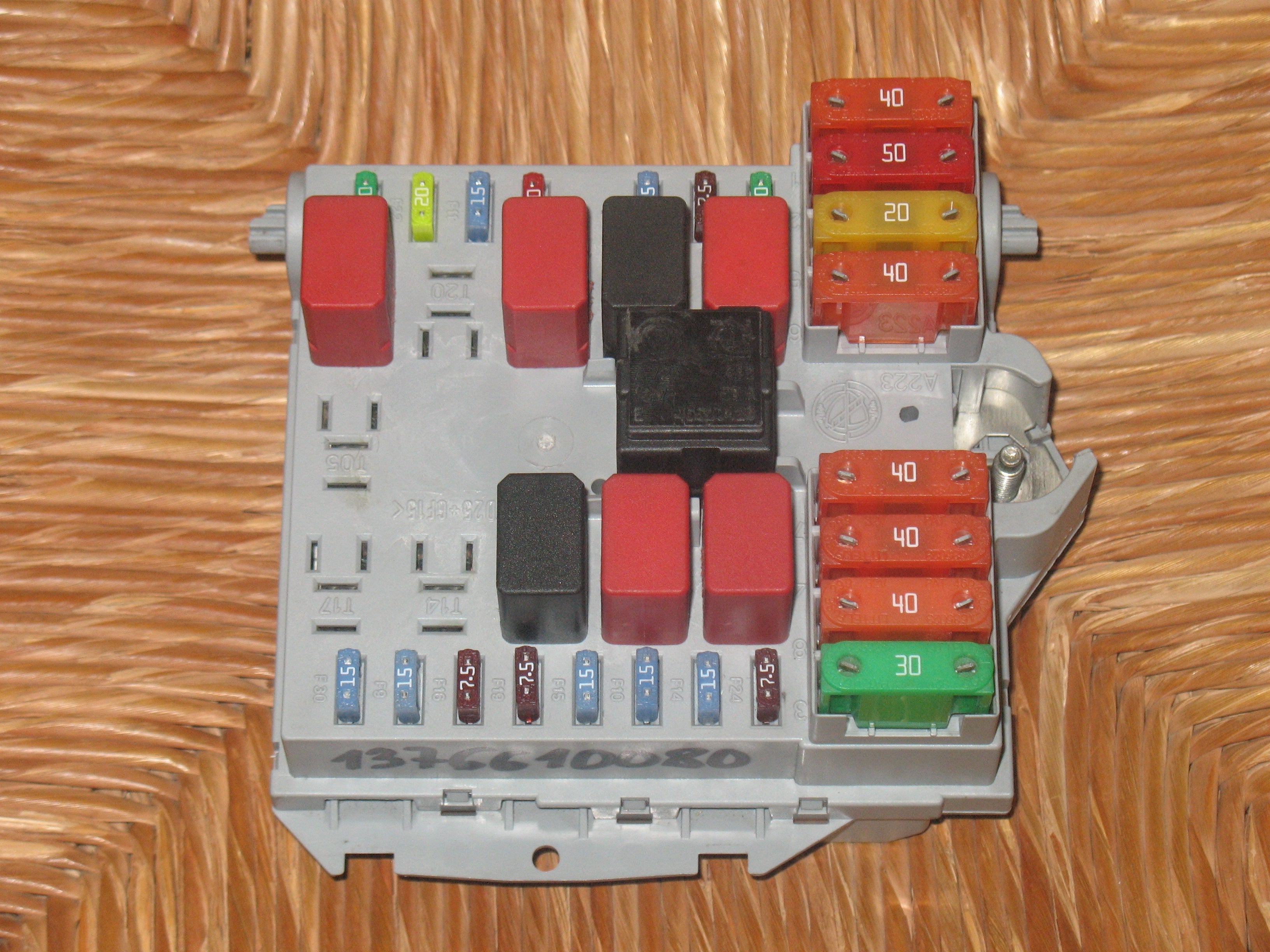 1376610080 SCATOLA RELÈ FUSIBILI 5281649 PER CITROEN JUMPER KOMBI 30 L1H1