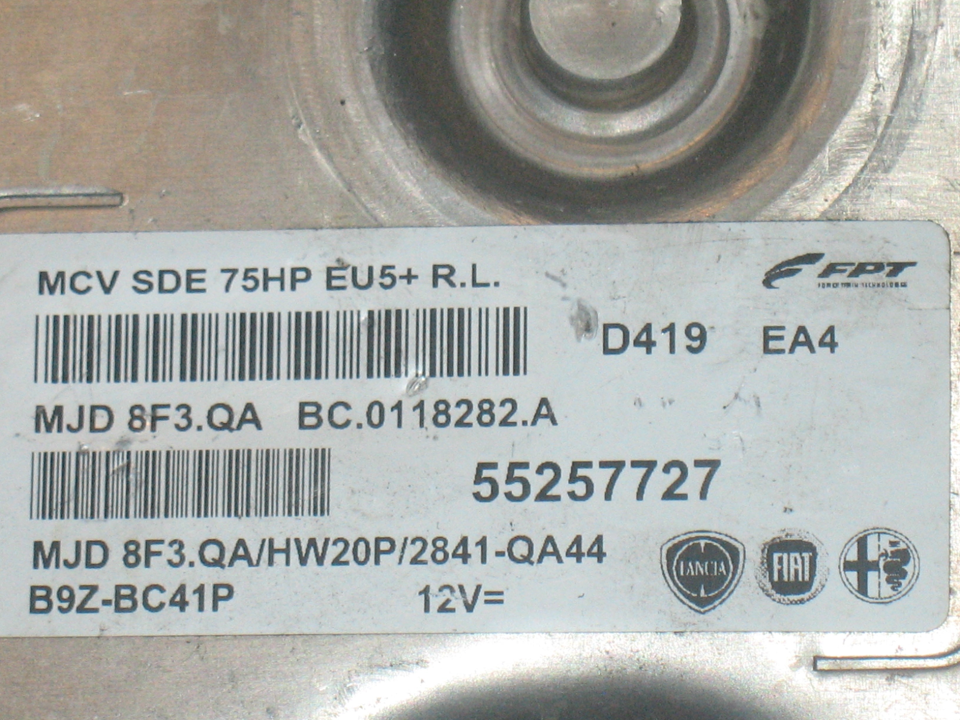 Ecu centralina MAGNETI MARELLI MJD 8F3.QA BC.0118282.A FIAT FIORINO 1.3 JTD 75HP 55257727 HW20P 2841QA44