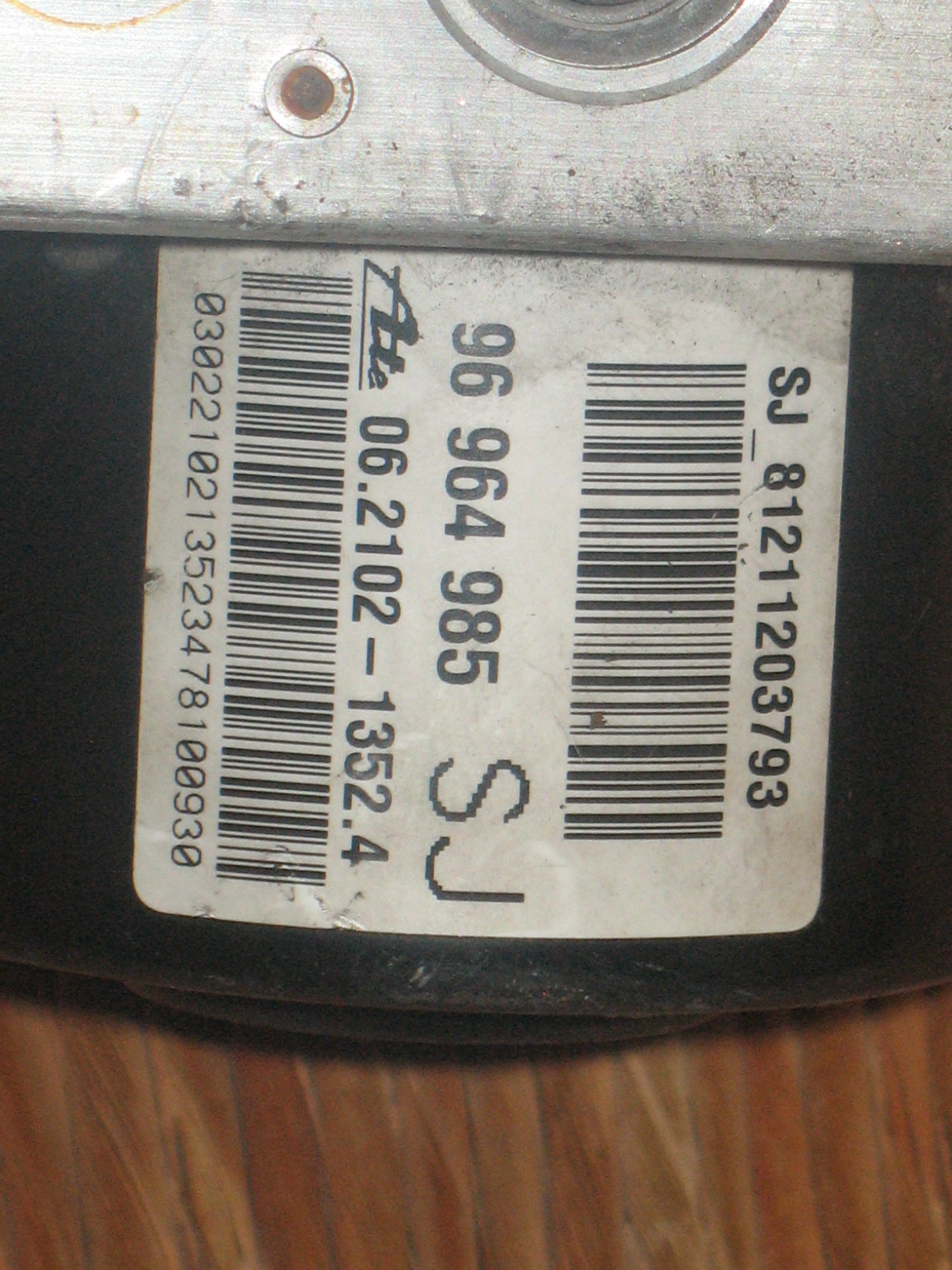 Abs Pump Chevrolet Aveo 96964985 06.2109-5600.3 Ate 39572 06.2102-1352.4