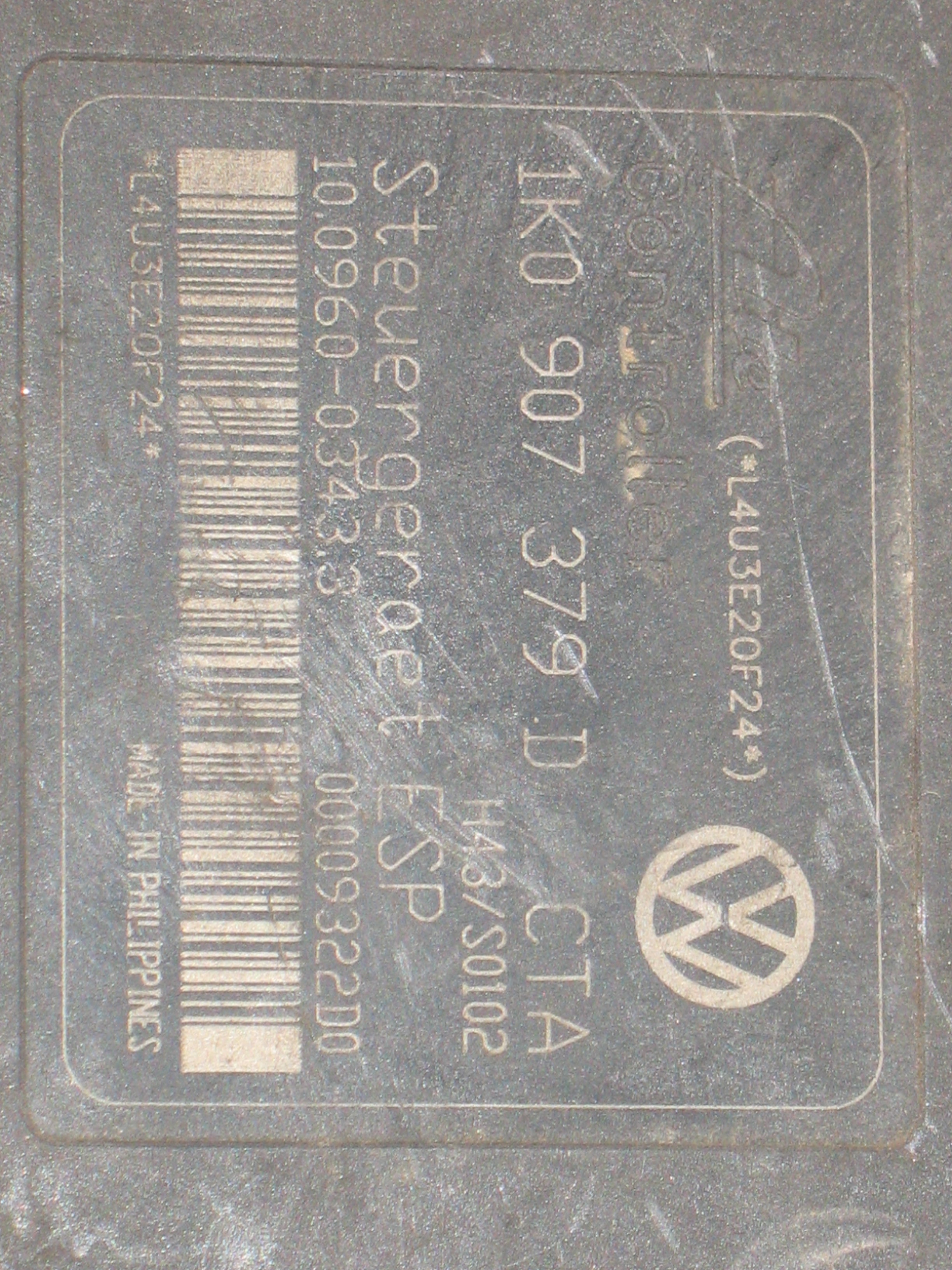 ABS CENTRALINA POMPA AUDI VOLKSWAGEN SEAT SKODA 1K0614517B ATE 10.0206-0040.4 1K0907379D 10.0960-0343.3