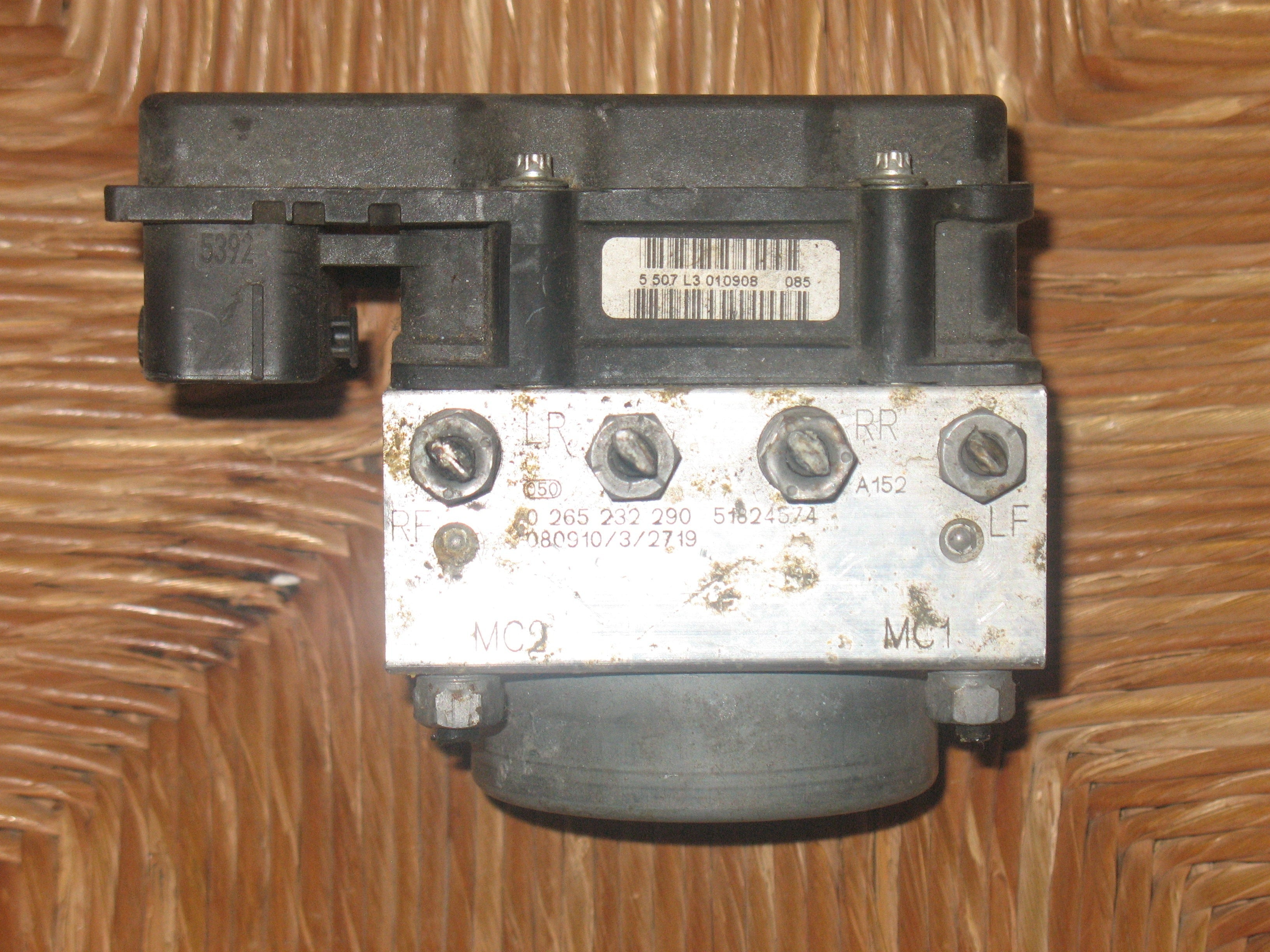 0265232290 CENTRALINA POMPA AGGREGATO ABS FIAT 500 1.2 B 0265800800