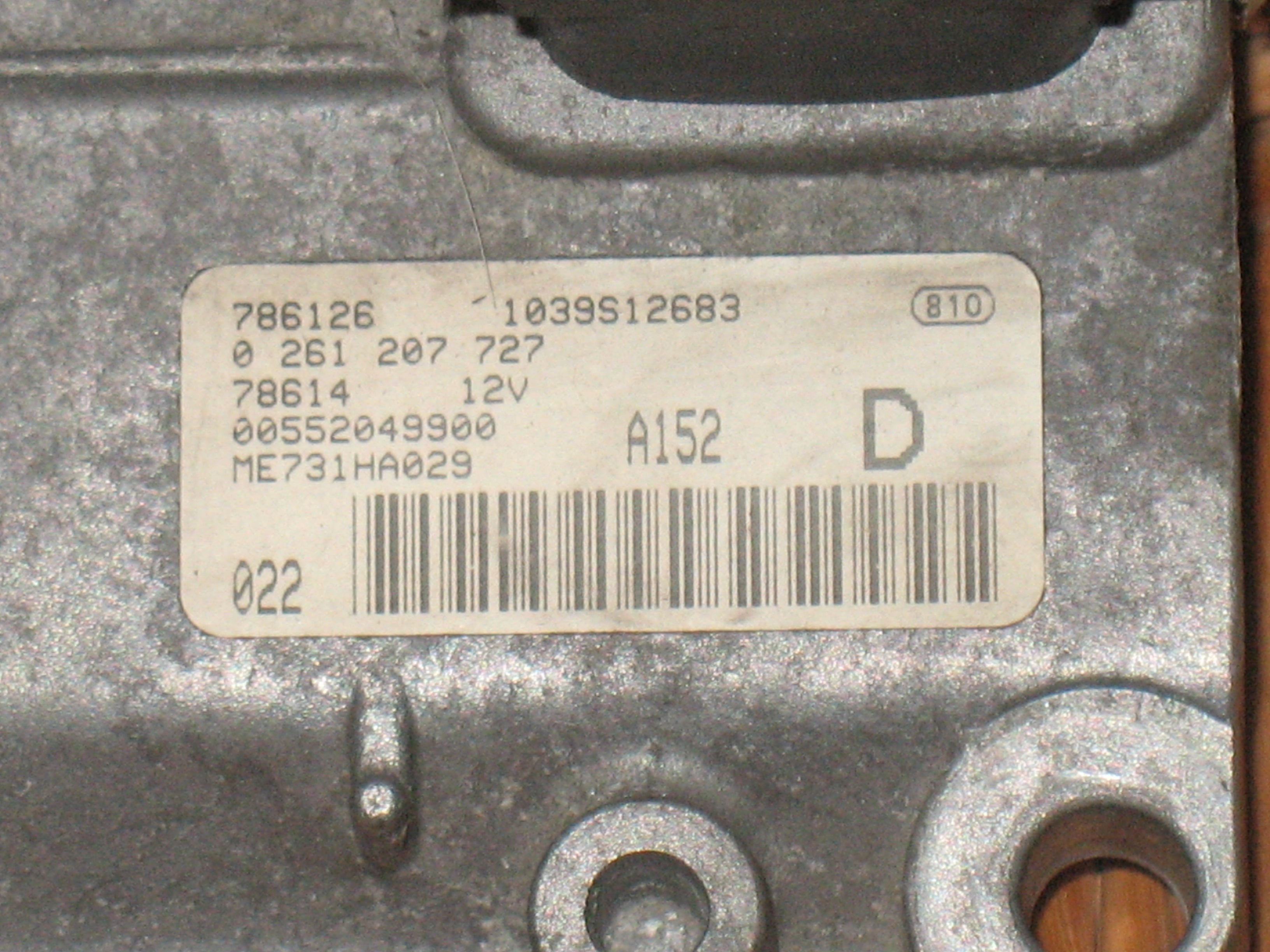 ECU BOSCH 0261207727 ALFA ROMEO 147 1.6 16v Twin Spark