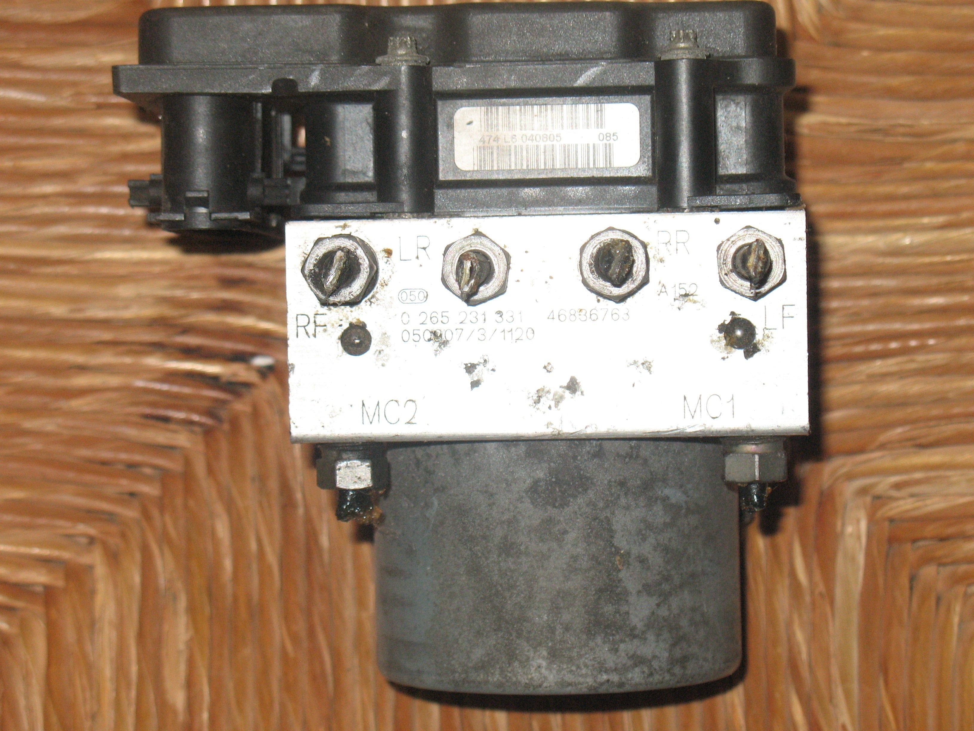 0265800315 CENTRALINA POMPA ABS FIAT PUNTO 1.3 51KW 5M D 3P 0265231331 46836768