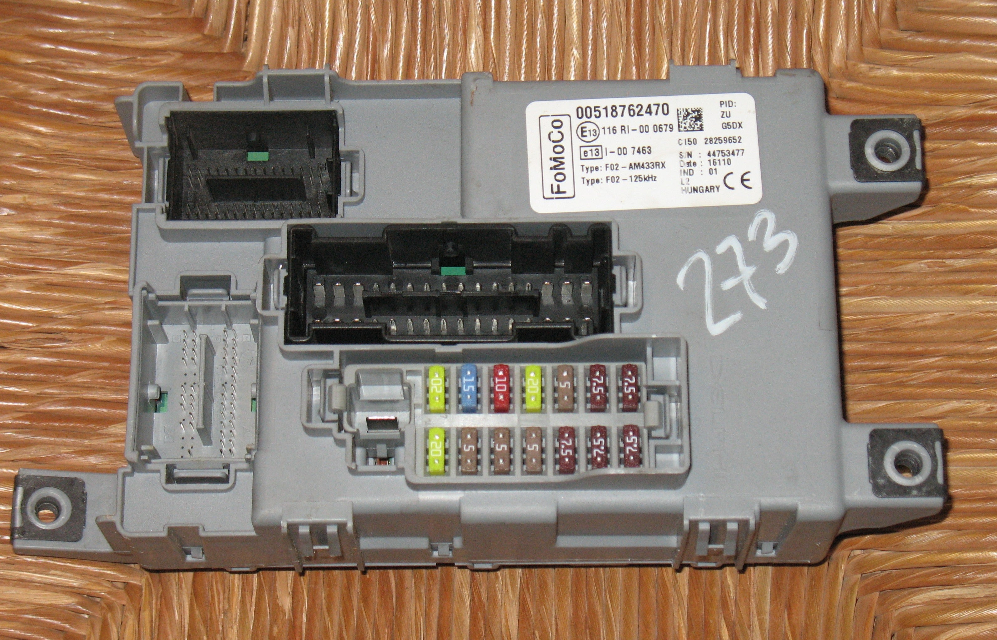 Body computer ford ka 00518762470 518762470