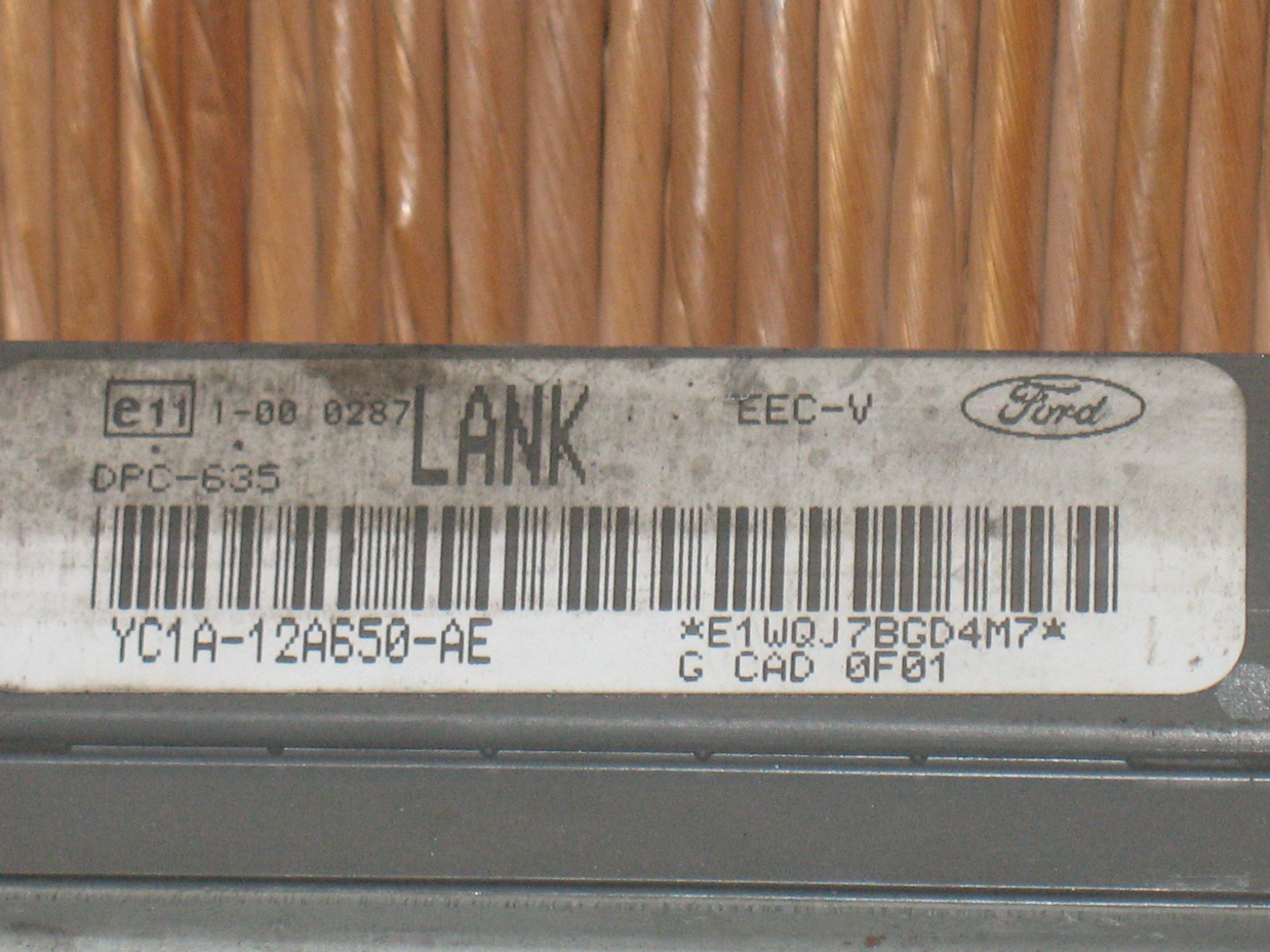 ECU FORD TRANSIT VISTEON YC1A-12A650-AE YC1A12A650AE LANK DPC-635