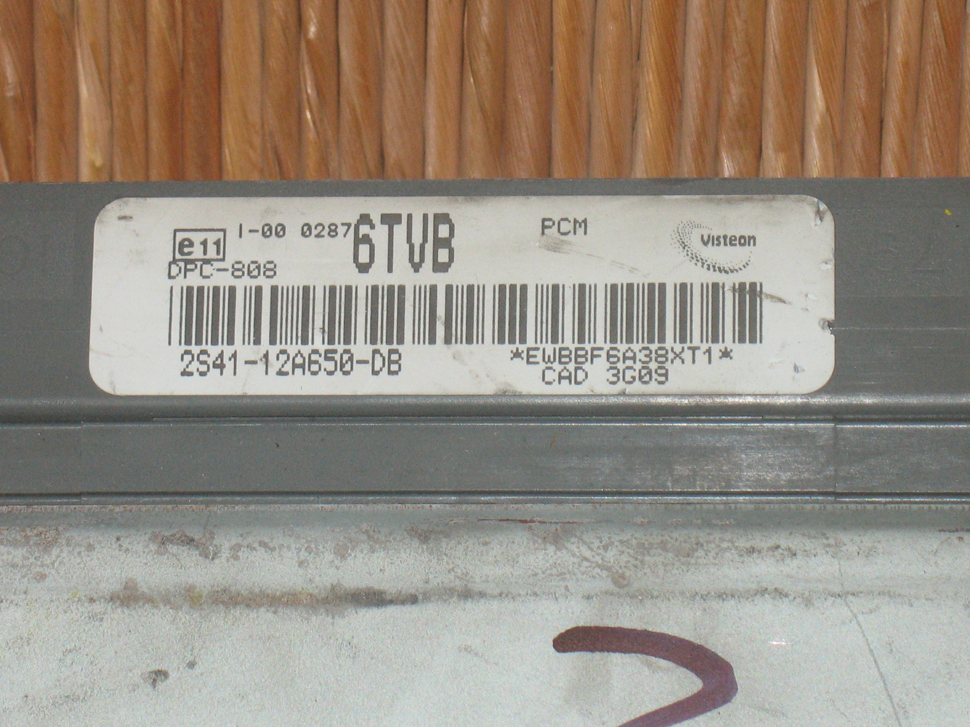 Ford Focus centralina 2S41-12A650-DB 6TVB FORD TRANSIT ECU Code DPC-808 CAD 3G03