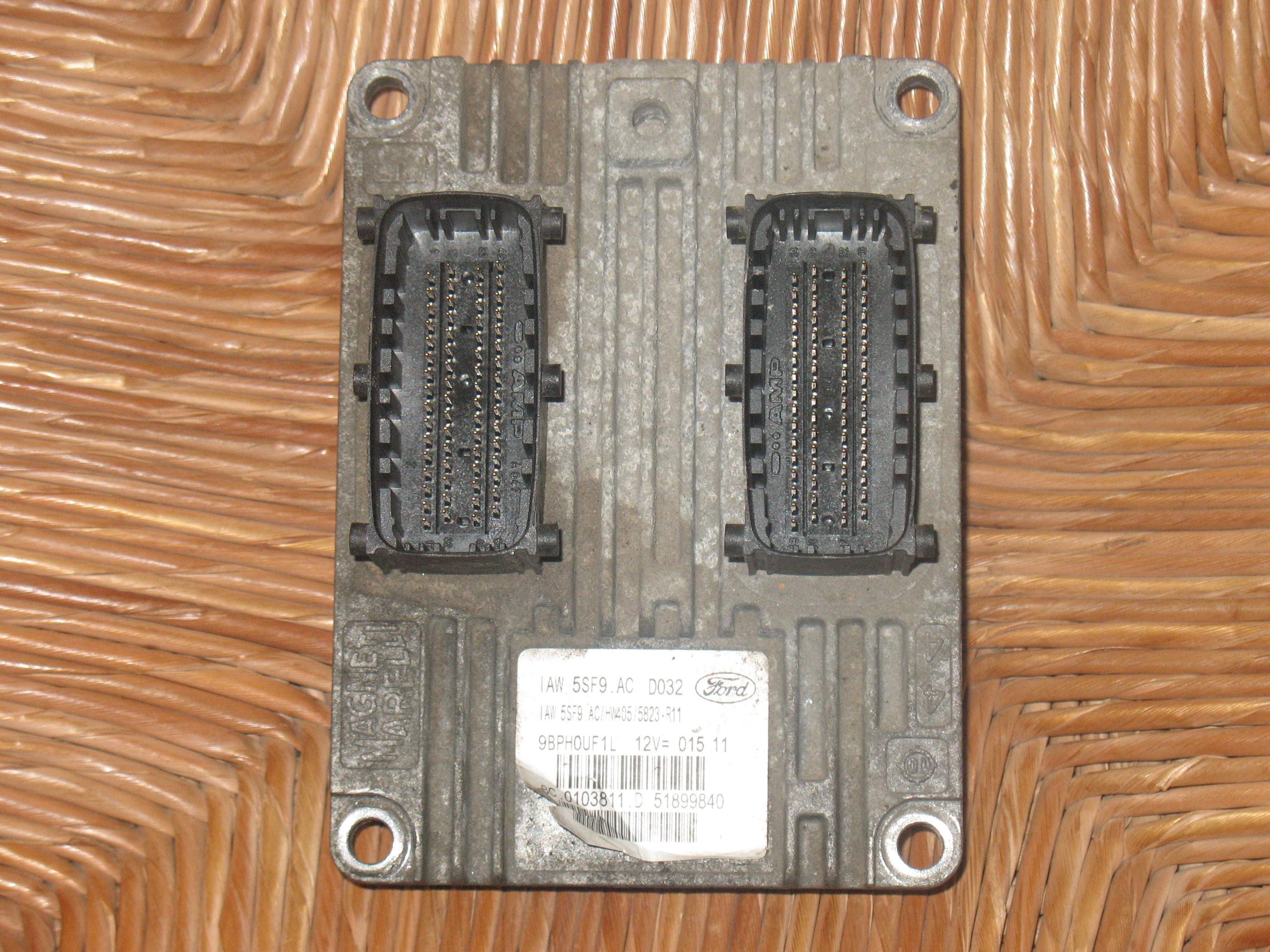 CENTRALINA MOTORE FORD KA 1.4 MAGNETI MARELLI IAW 5SF9.AC IAW5SF9AC 51899840 BC.