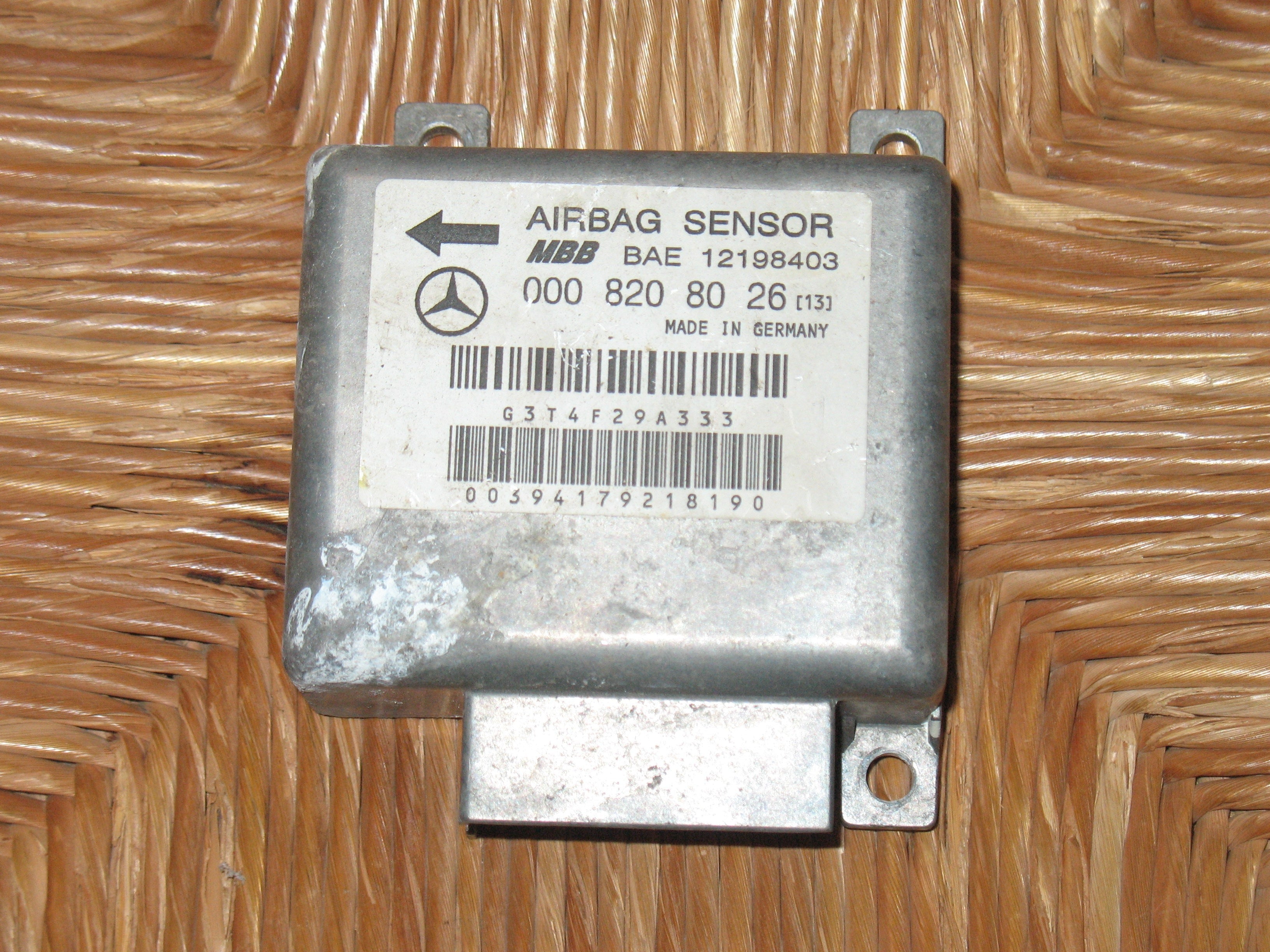 Centralina Airbag OEM 0008208026 Mercedes-Benz S (W140) Berlina 3.5 300 SD Turbo Diesel OM603.971