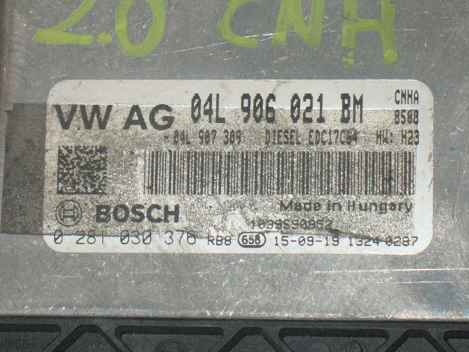 ECU  0281030376 AUDI A4 2.0 TDI 190HP 04L906021BM BOSCH EDC 17C64-2.2