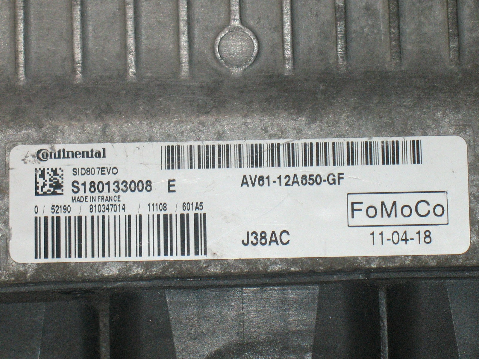 ECU CENTRALINA Ford C-Max 1.6TDCI AV61-12A650-GF SID807EVO s180133008 E