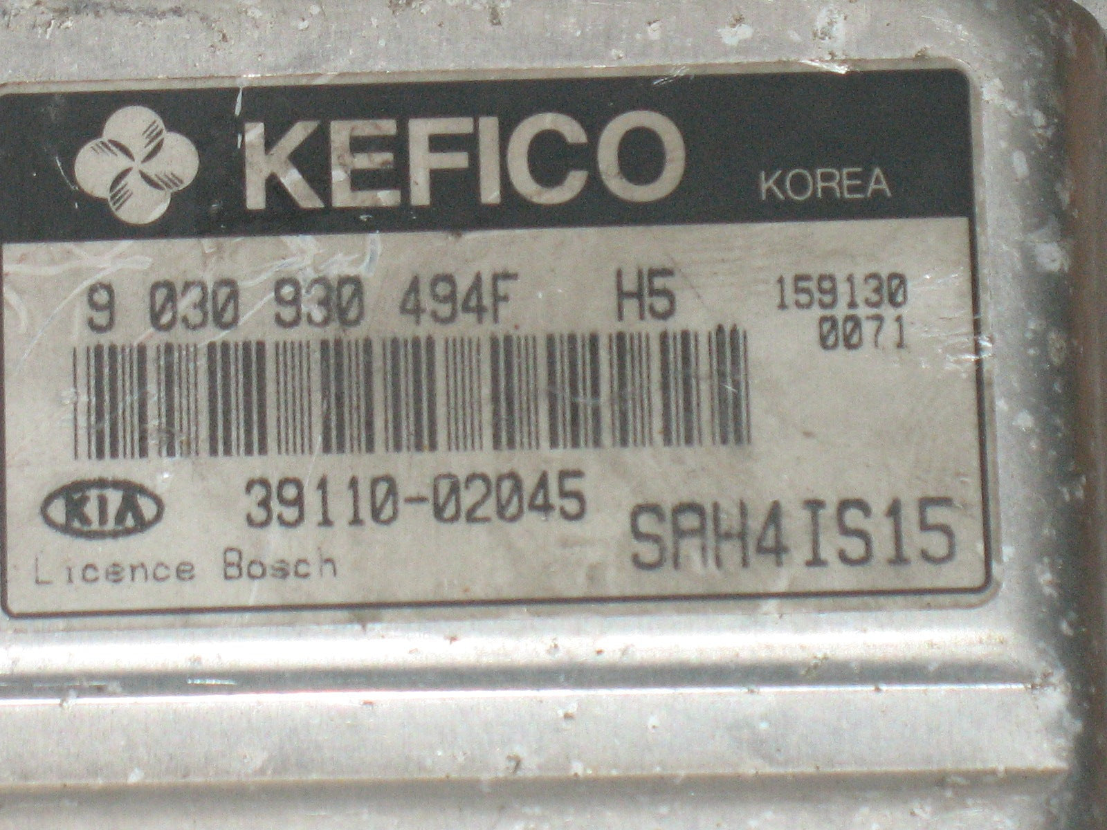 KIT CENTRALINA KIA PICANTO 9030930494F H5 39110-02045 KEFICO