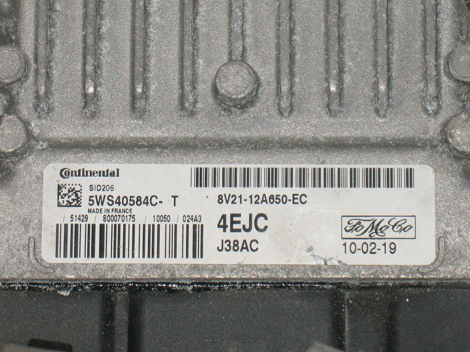 KIT ECU FIESTA 1.4 TDCI 8V21-12A650-EC 5WS40584C-T 4EJC Body Ford Fiesta 8V51-15K600-CH