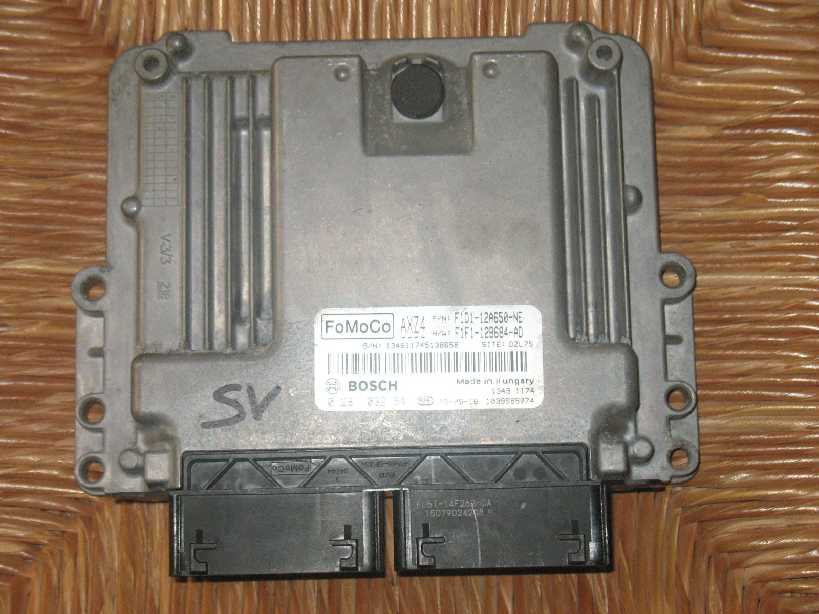 ECU CENTRALINA MOTORE FORD C-MAX 2016 1.5 TDCI BOSCH 0281032641 EDC17C70