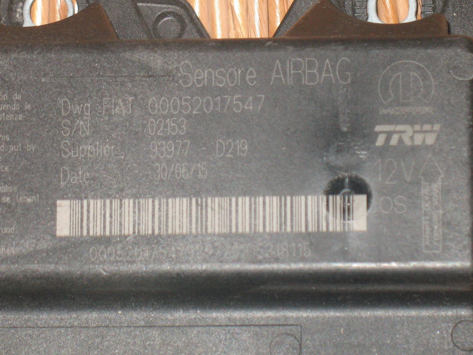 Airbag TRW 00052017547 93977-D210 93977D210 ALFA ROMEO / FIAT / LANCIA