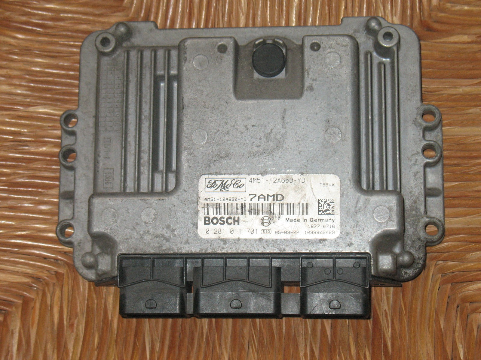 ECU FORD 1.6 TDCI BOSCH 0281011701 6M51-12A650-YE 7AME 9bxb