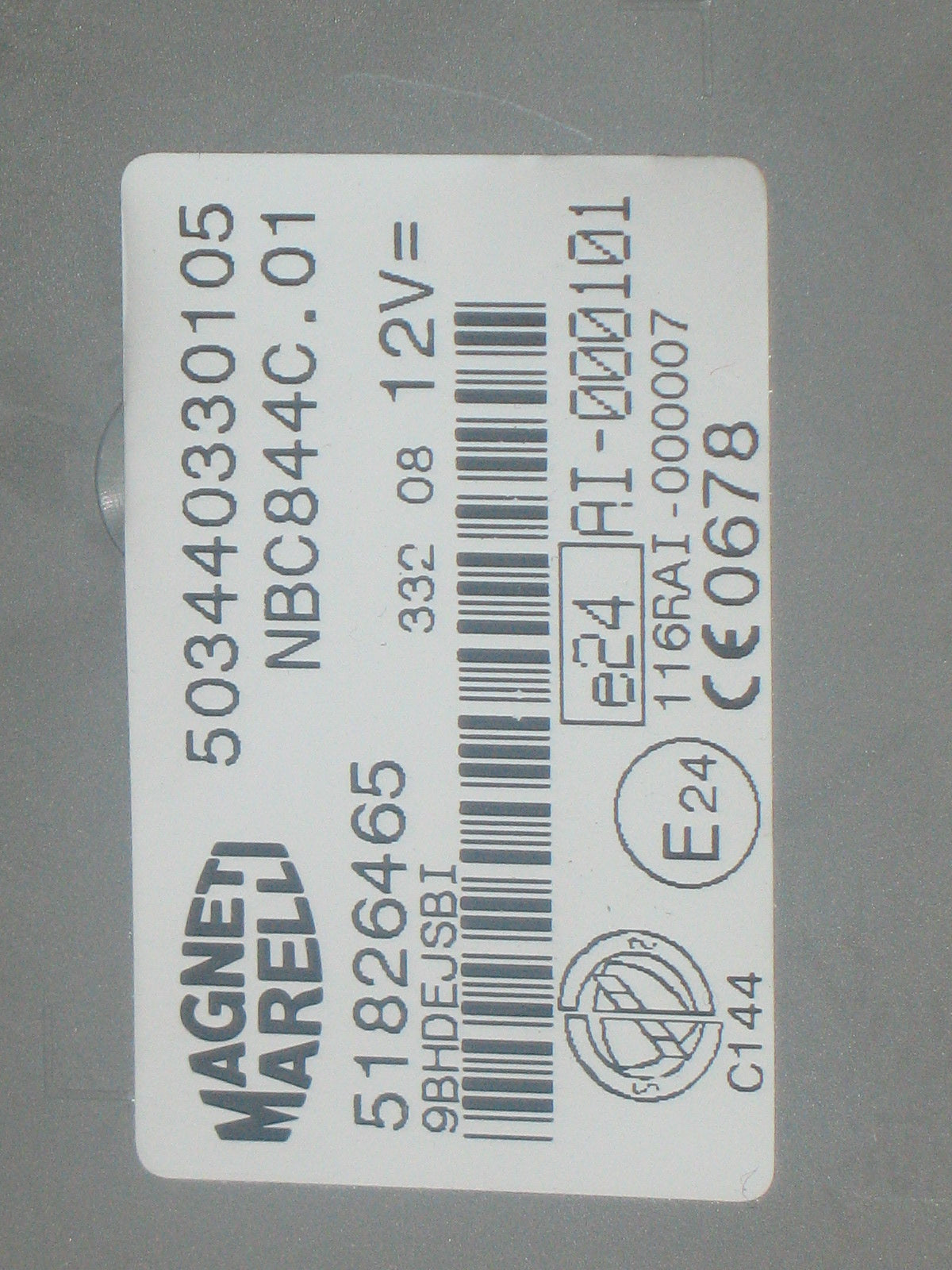 51826465 CENTRALINA BODY COMPUTER LANCIA DELTA 1.6 D 2009