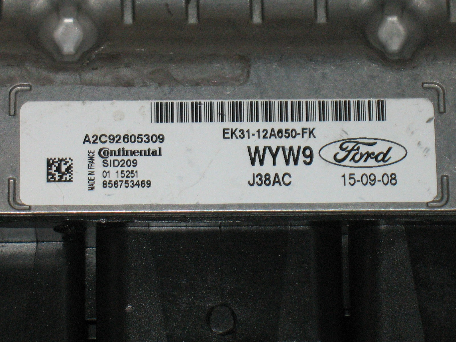 EK31-12A650-FK A2C92605309 853346248 WYW9 J38AC MOTOR BEYNI FORD TRANSIT SID209