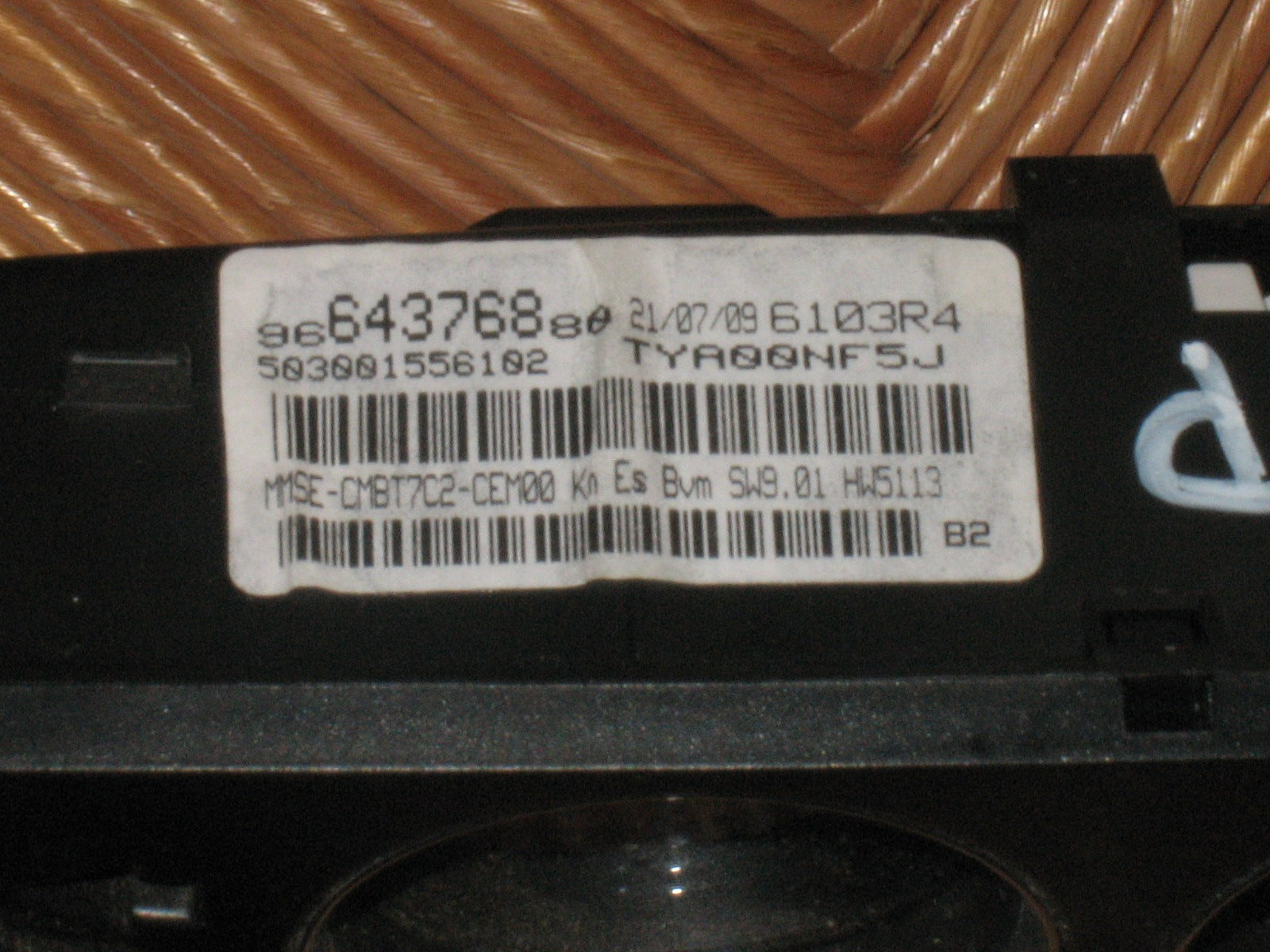 Quadro strumenti Peugeot 308 C+C 1.6 16V 5FT 2009 9664376880 185635256961