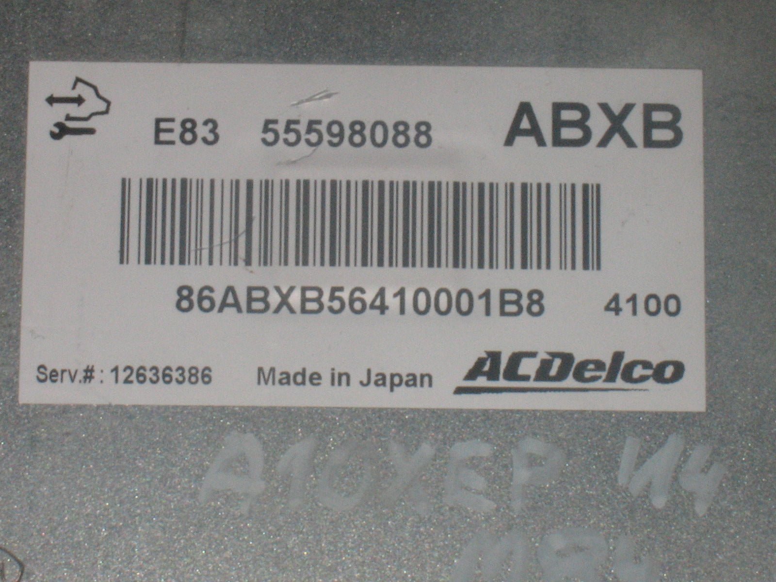 CENTRALINA MOTORE OPEL CORSA D 1.4 55598088 ABXB 12636386 ACDELCO E83