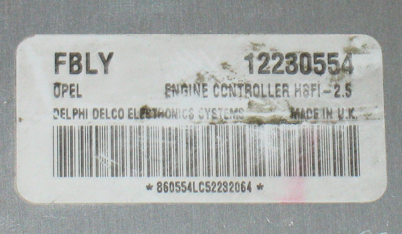 Ecu opel zafira meriva 1.4 1.6 12230554 duya hsfi-2.5