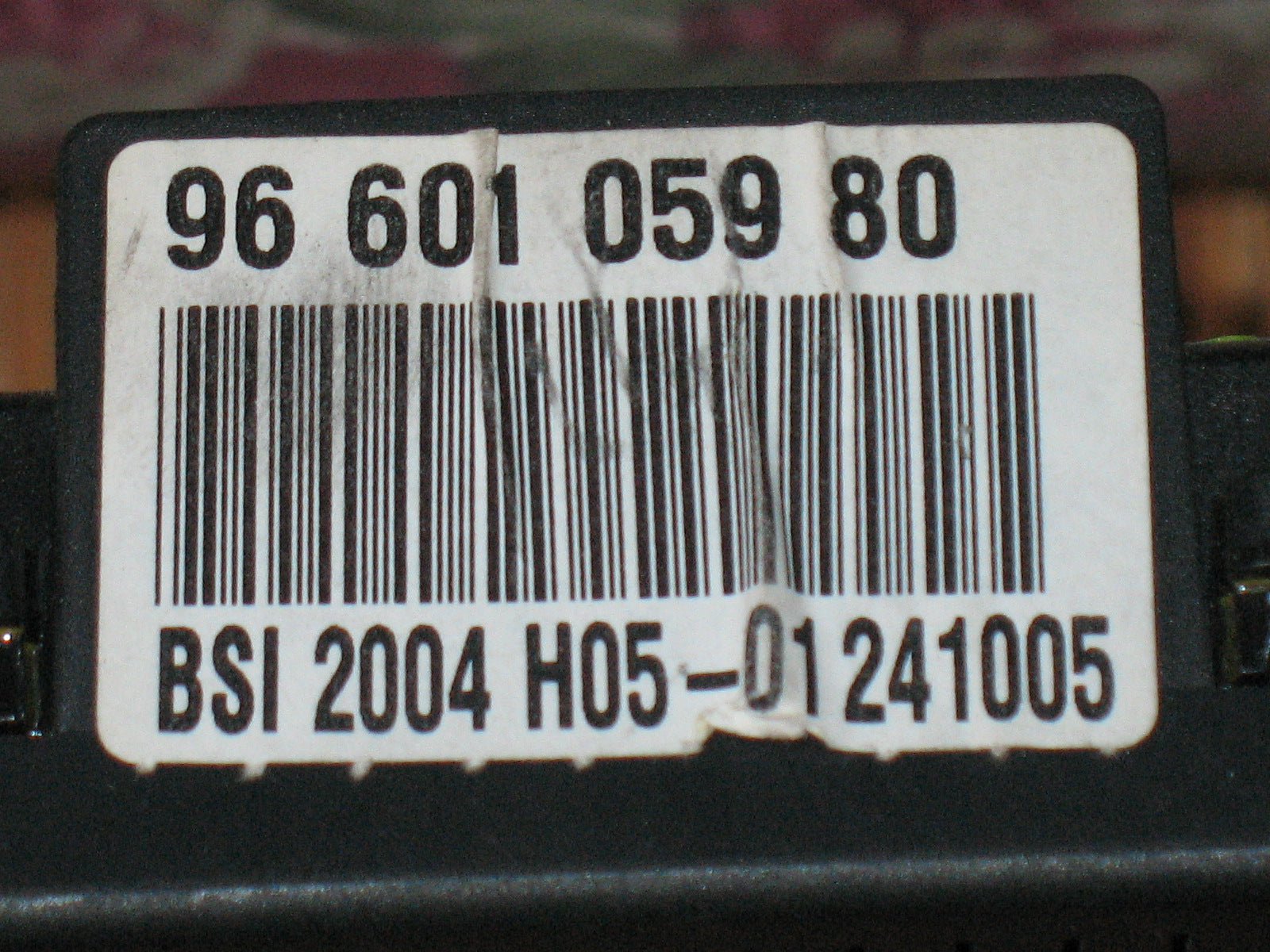 CITROEN C4 1.6 HDI BODY COD 9660105980 BSI 2004 H05-01 300405