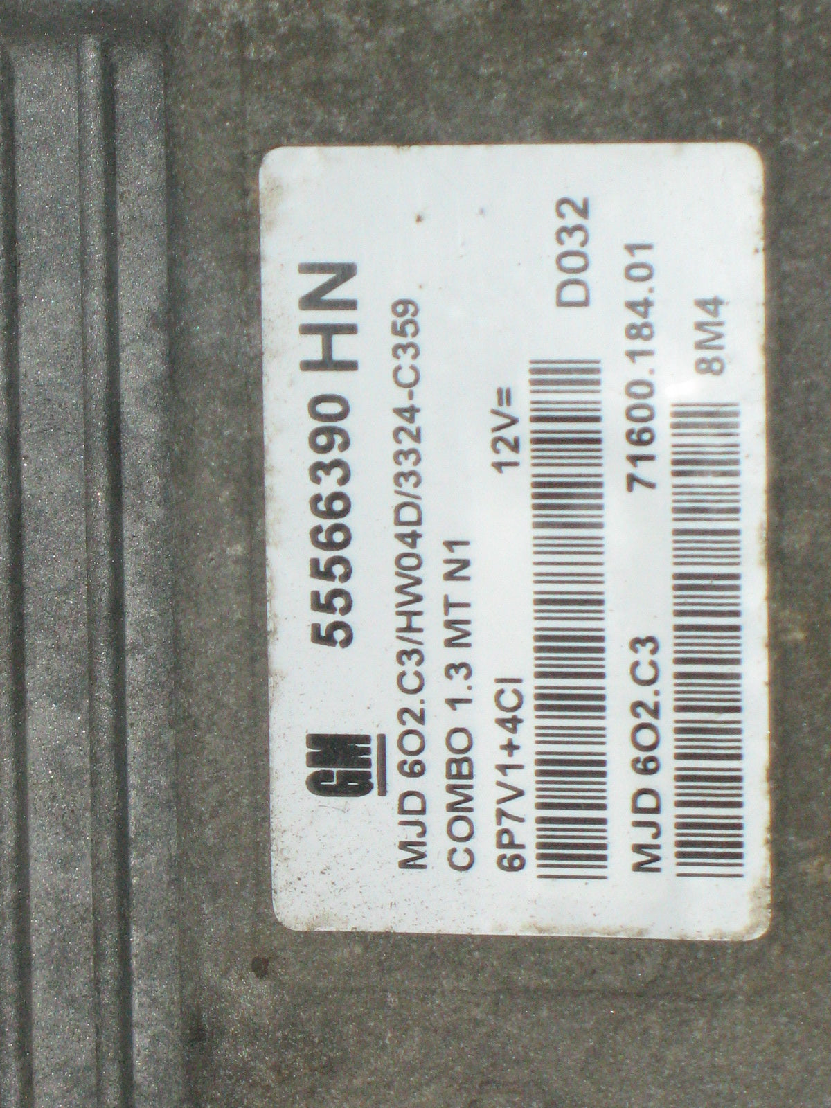 OPEL COMBO 1.3 55566390HN MJD602.C3 MJD602C3 HW04D 3324 C359