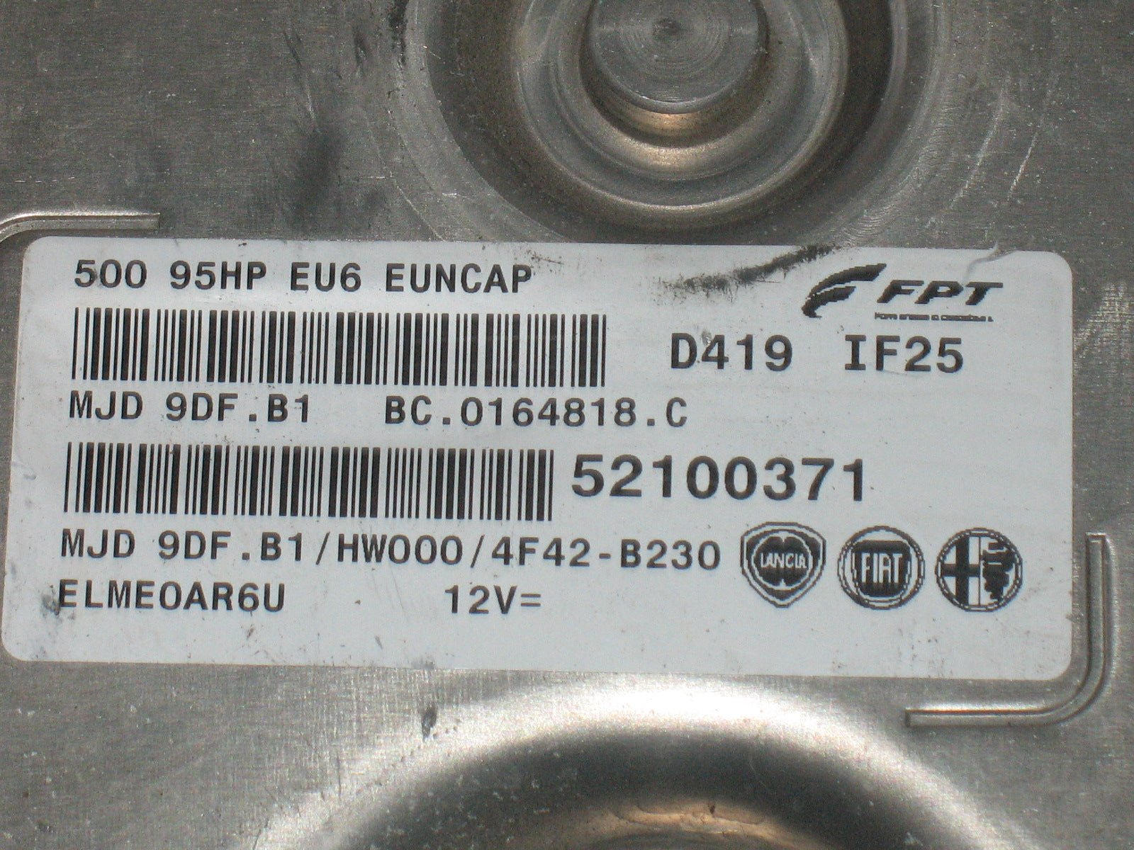 Centralina Fiat 500 95hp 52100371 MJD 9DF.B1 FTP Magneti Marelli