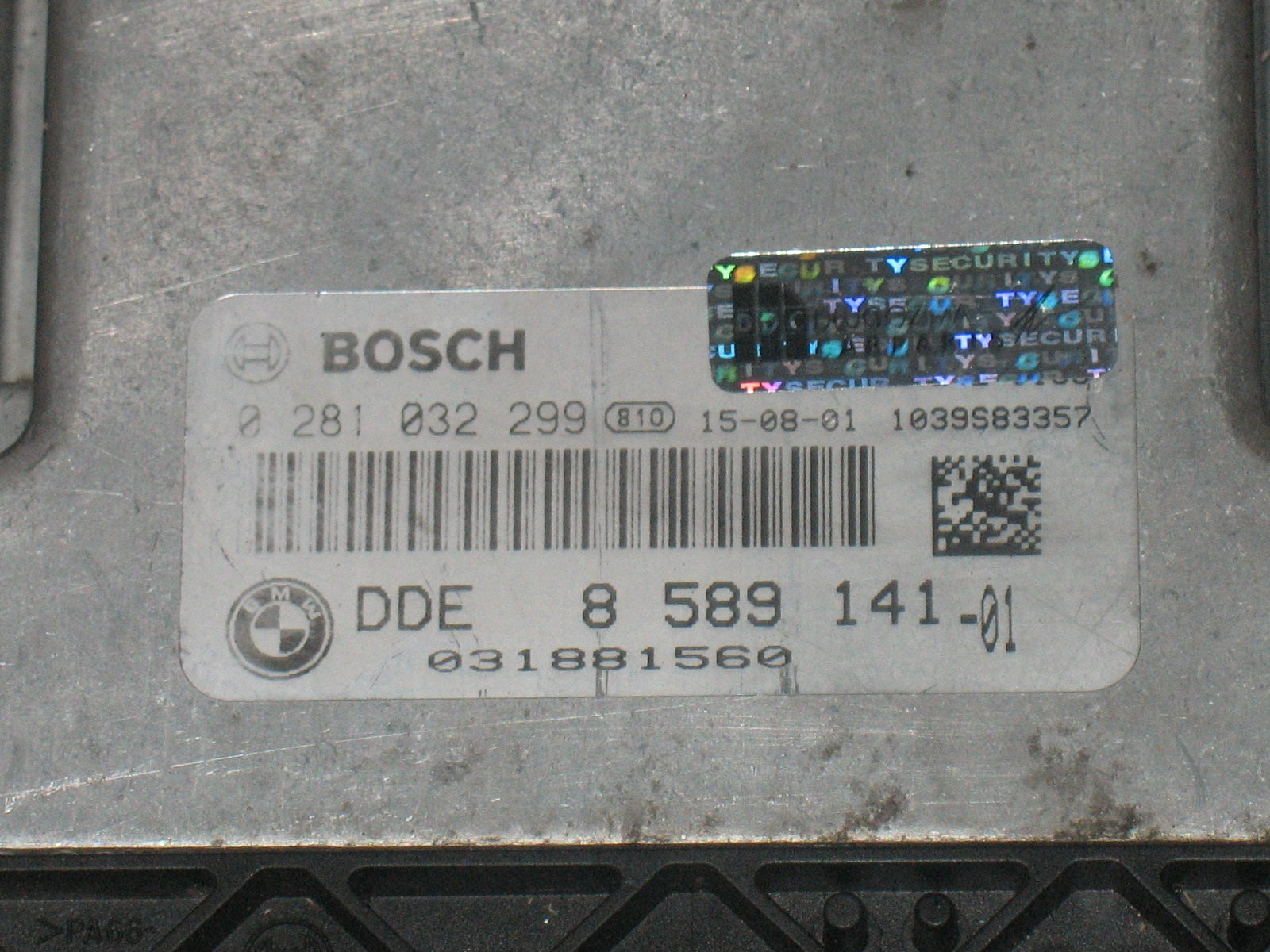 CENTRALINA MOTORE BMW SERIE 3 MINI 1.9 2015 0281032299 DDE8589141-01 17C50-6.58