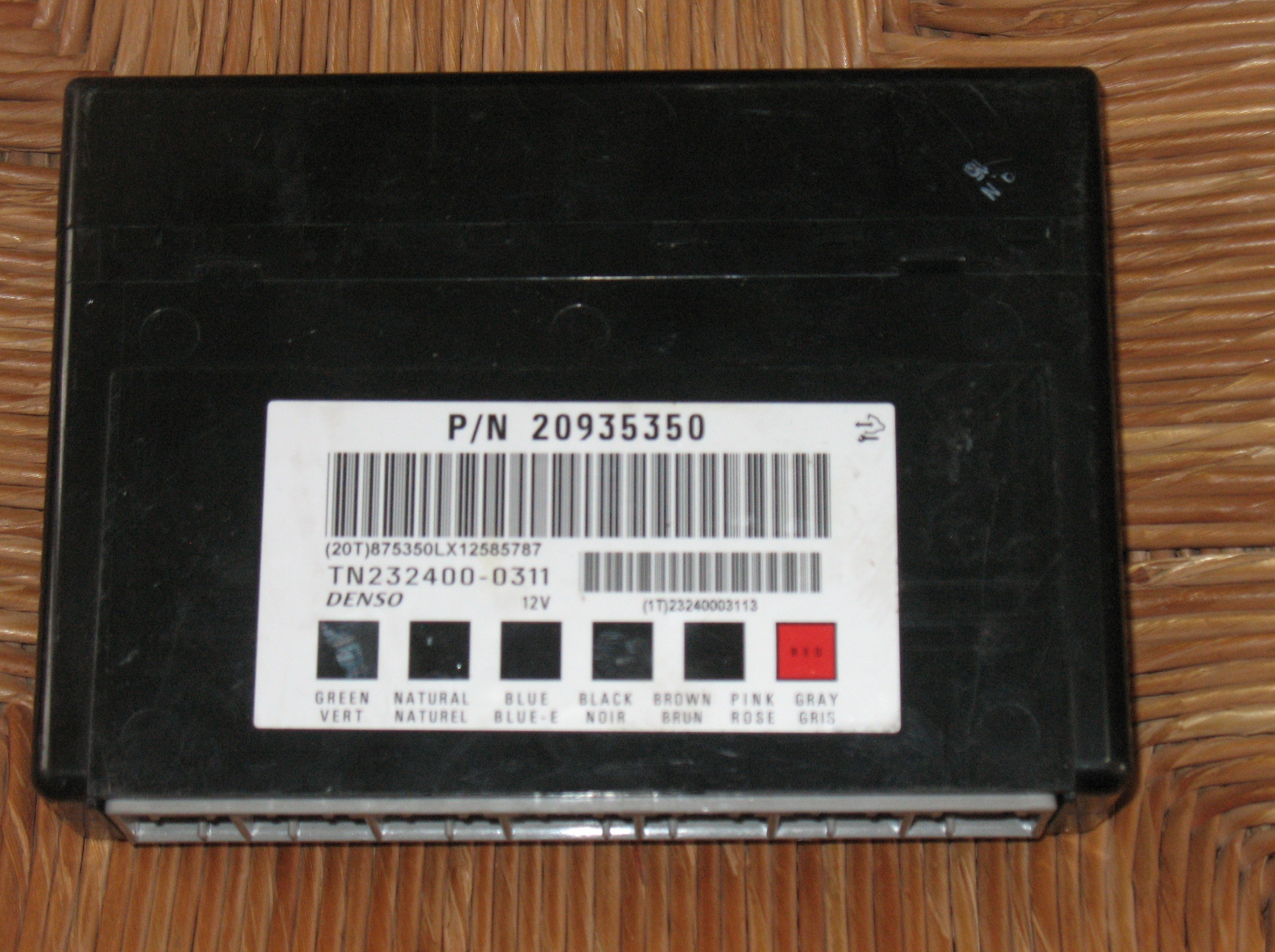 OPEL ANTARA CENTRALINA COMANDO BODY CONTROL CONFORT MODULO BCM 20935350 DENSO&nbsp;