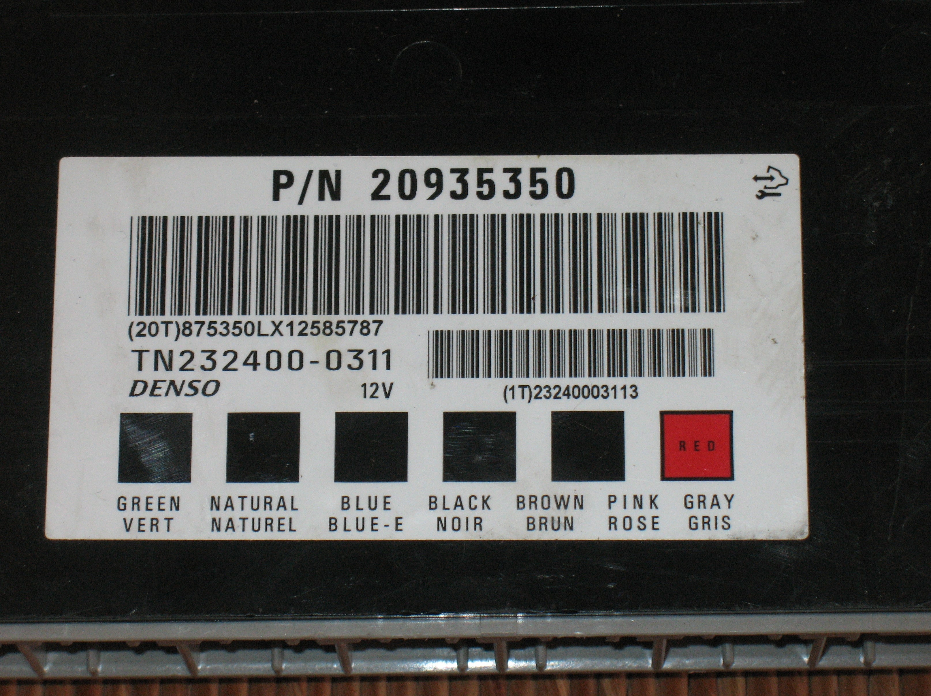 OPEL ANTARA CENTRALINA COMANDO BODY CONTROL CONFORT MODULO BCM 20935350 DENSO&nbsp;