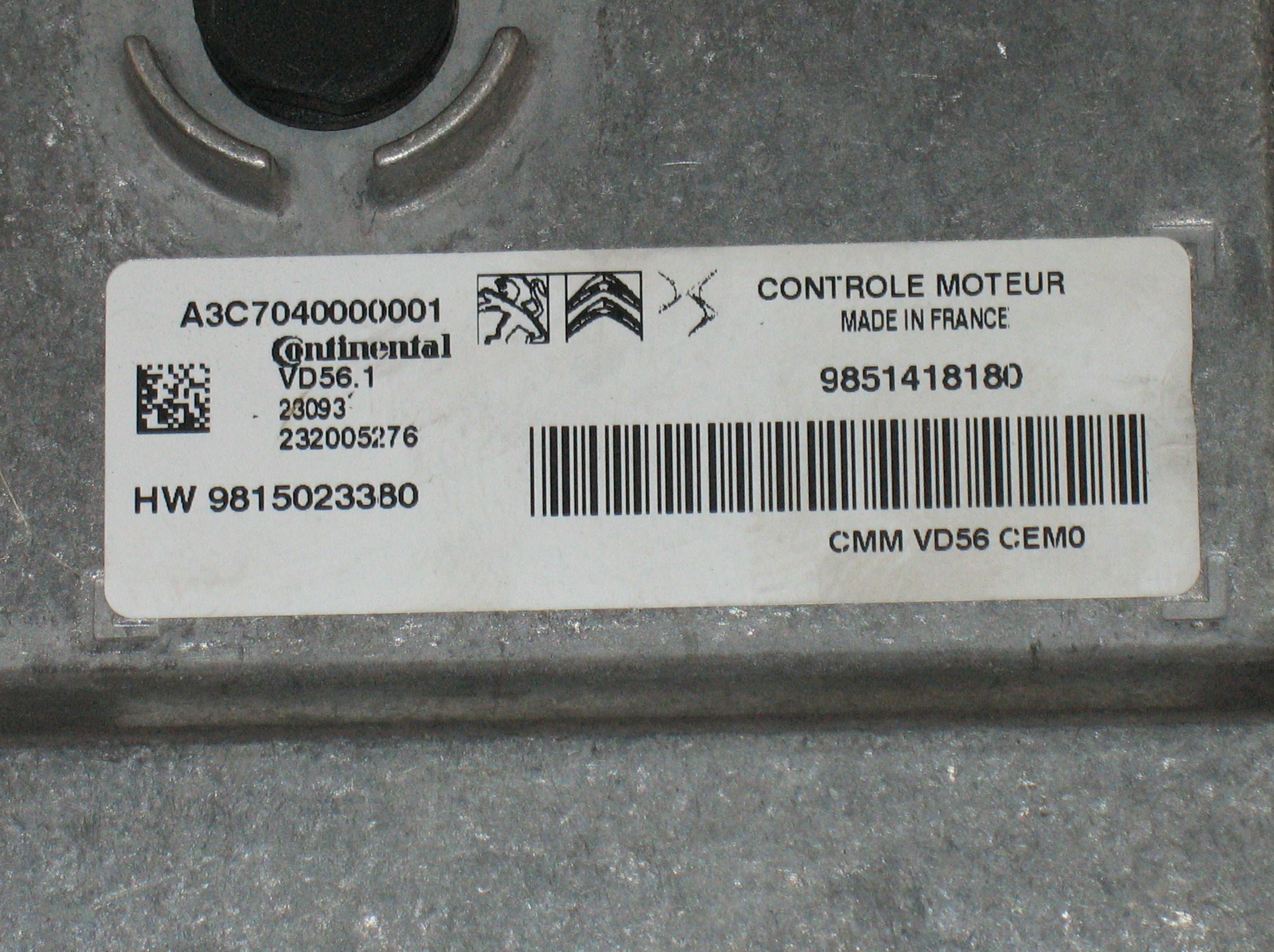 CENTRALINA INIEZIONE CITROEN C3 AIRCROSS (2017) 9851418180