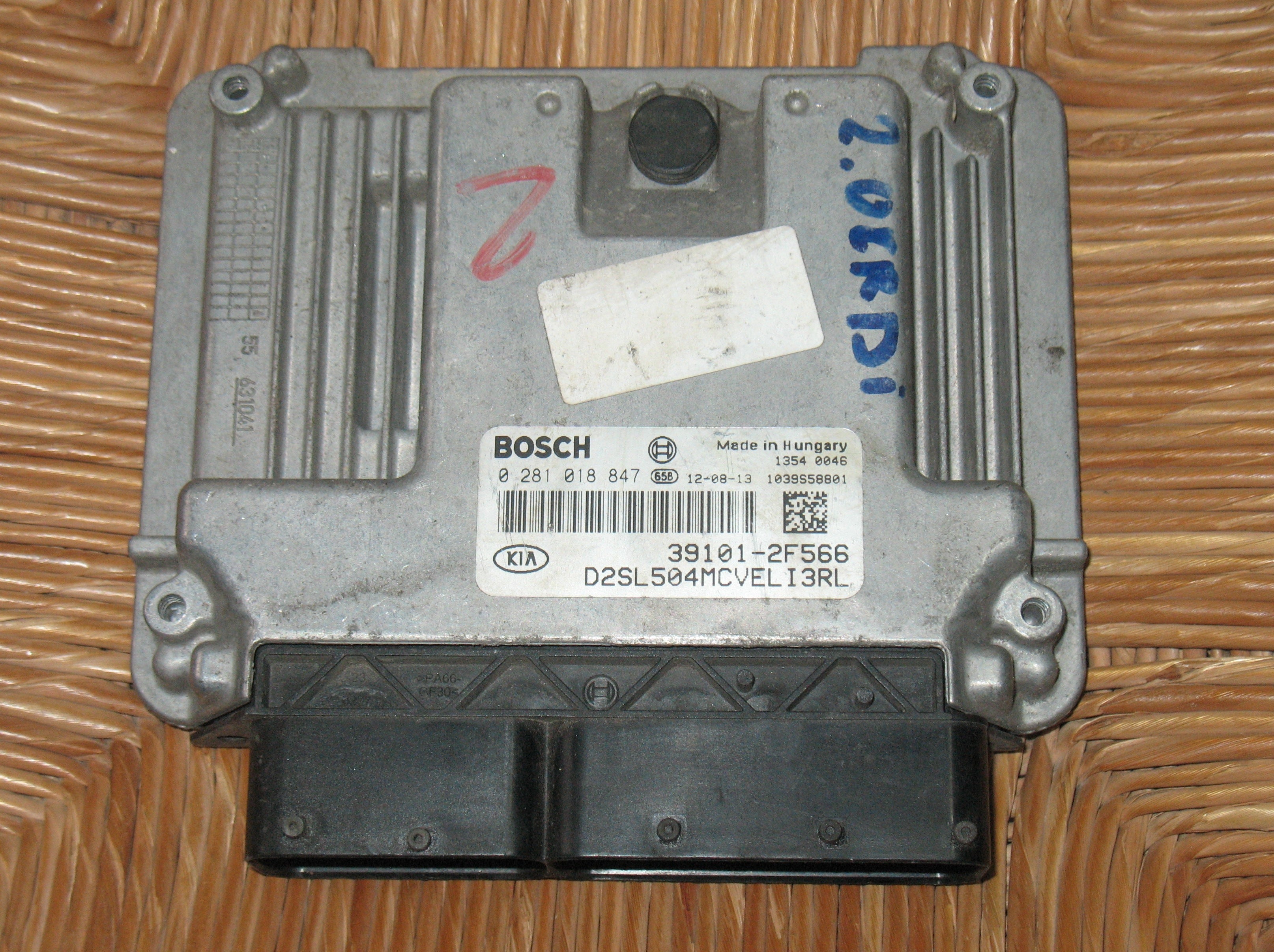 ECU CENTRALINA MOTORE Kia Sportage 2.0CRDI 39101-2F566 0281018847 EDC17C08 1037522423