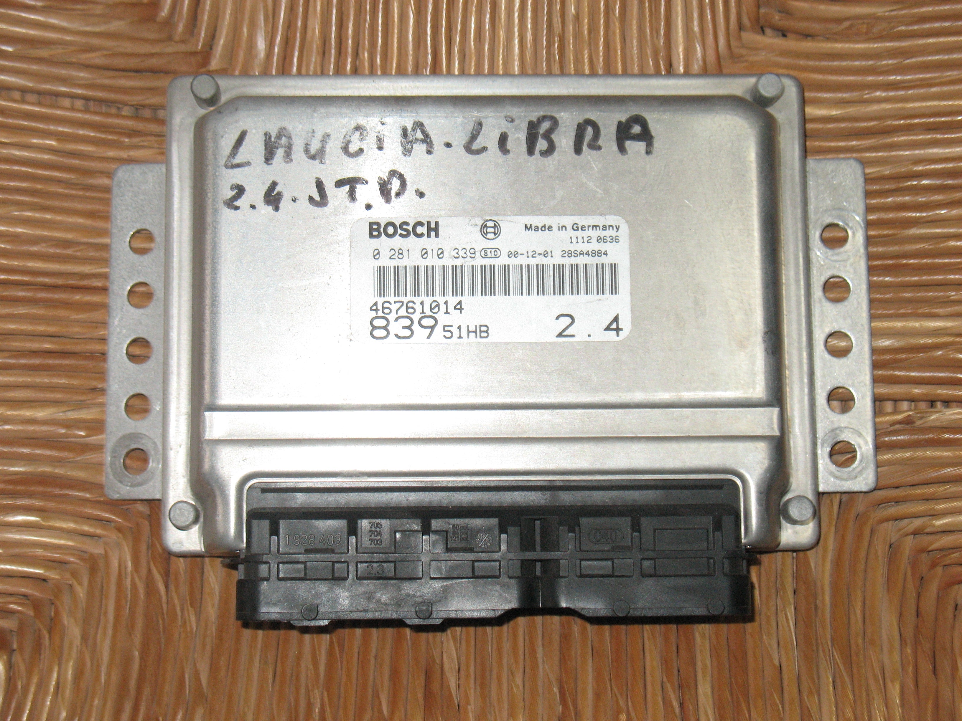 0281010339 centralina Bosch EDC15C7-2.14 LANCIA Lybra 2.4 JTD