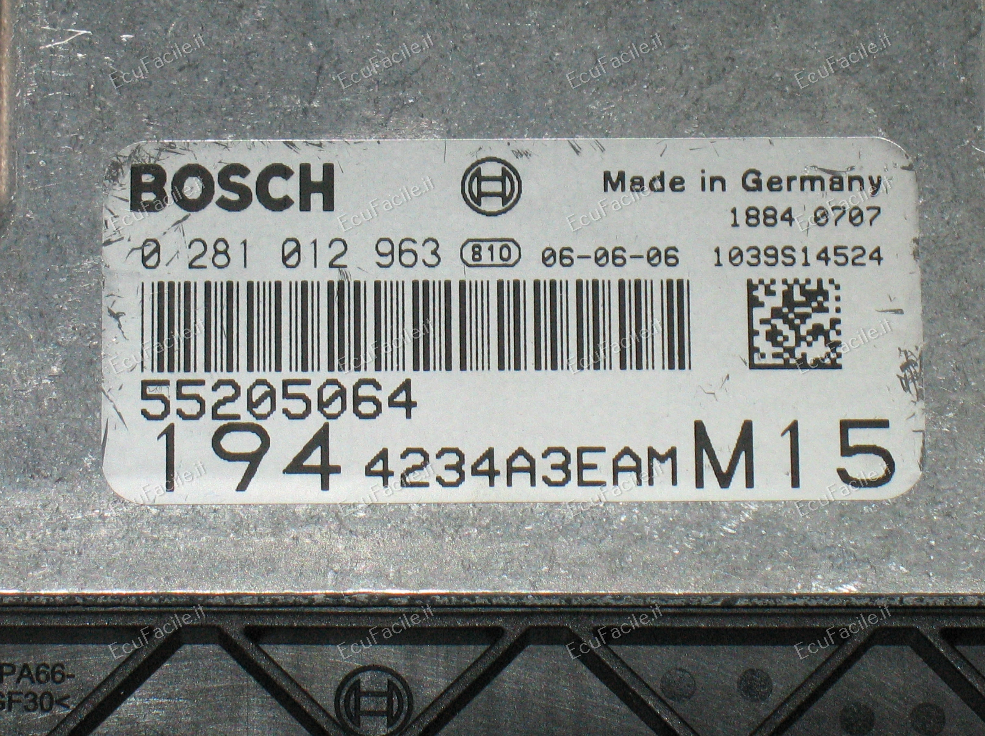 ECU CENTRALINA FIAT CROMA 1.9 JTD 150CV 0281012963 51812902 EDC16C39-5.65