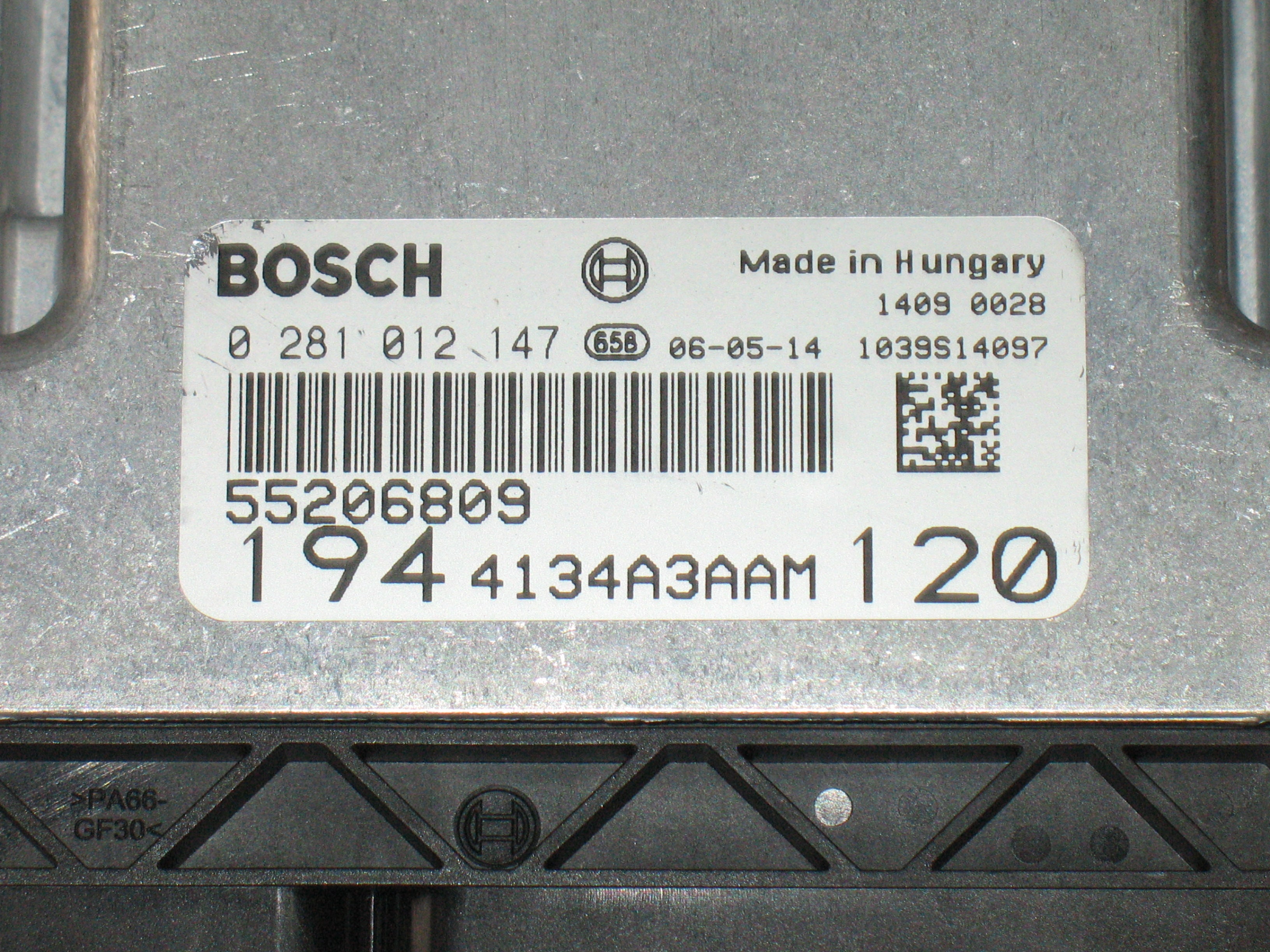 ECU FIAT CROMA 1.9 JTD BOSCH 0281012147 55202699 EDC16C39