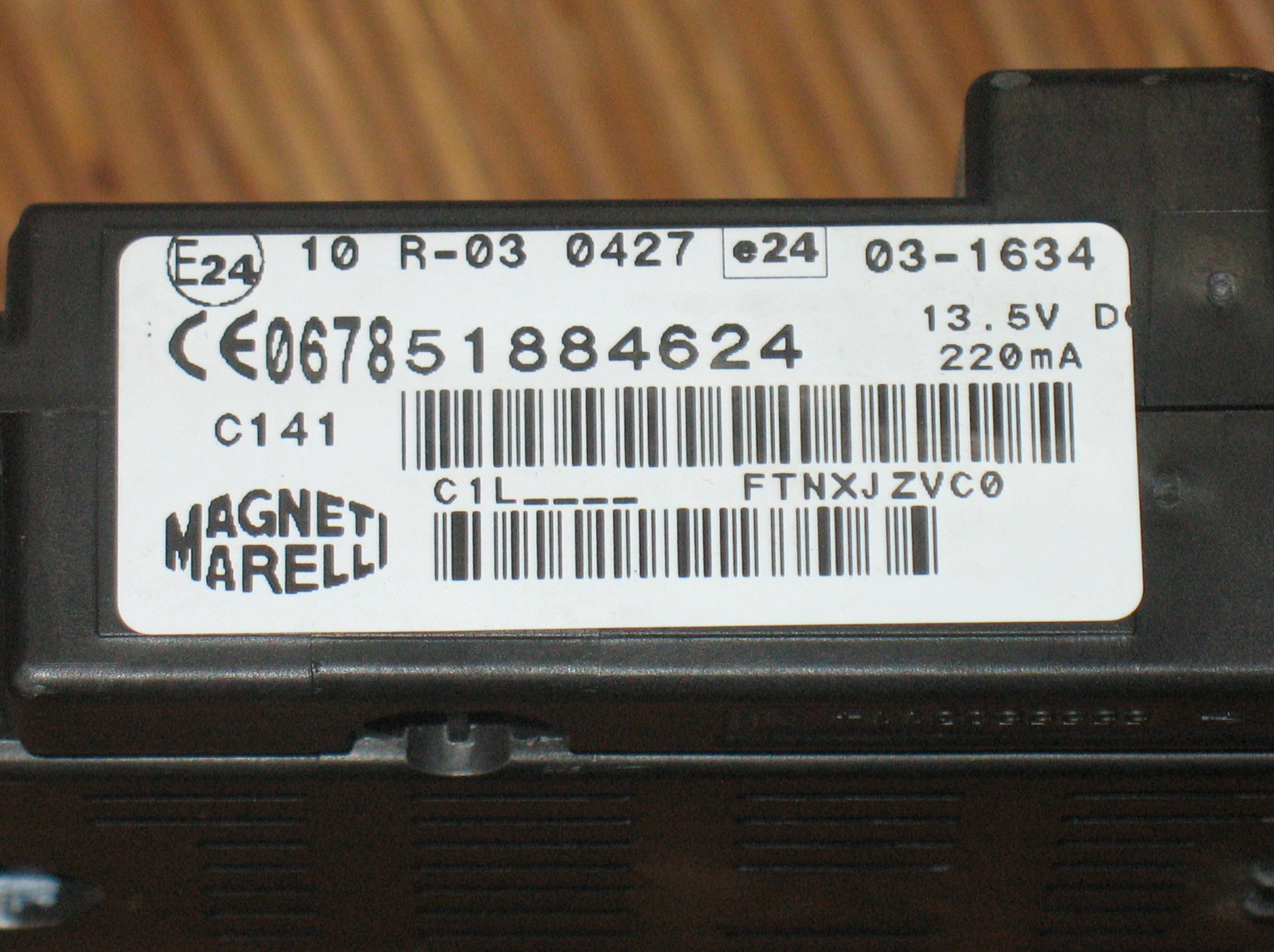 51884624 C1L-312 CENTRALINA Blue&Me FIAT 500  PANDA LANCIA YPSILON
