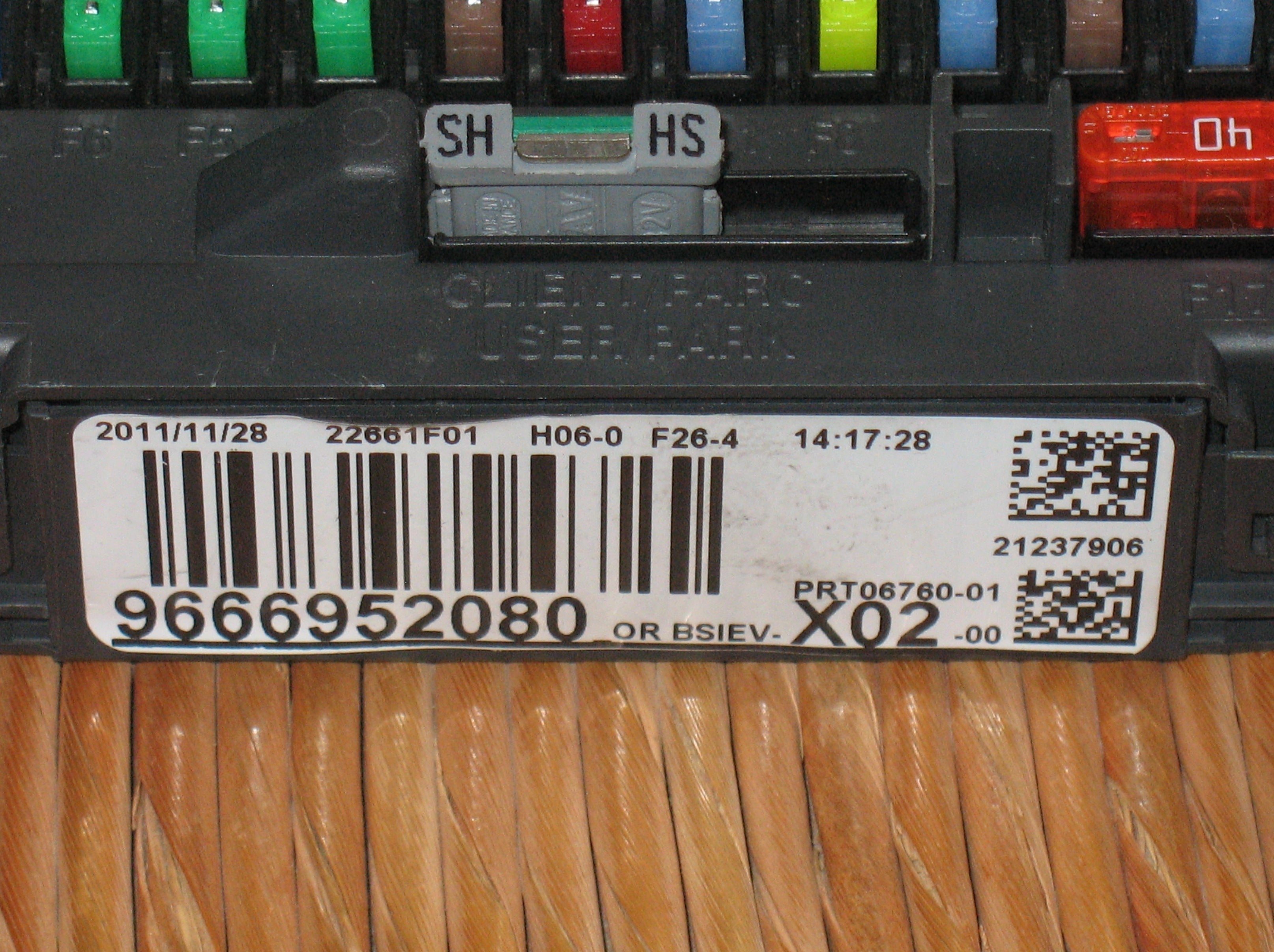 Bsi citroen C3 peugeot 207 1.4 9666952080 con chiave X02-00