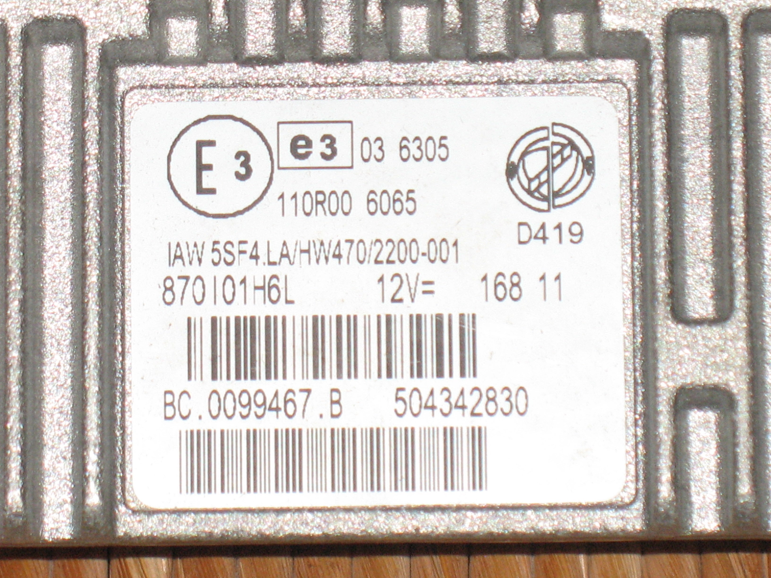 NUOVA ECU centralina motore IVECO IAW5SF4.LA 504342830 BC.0099467.B