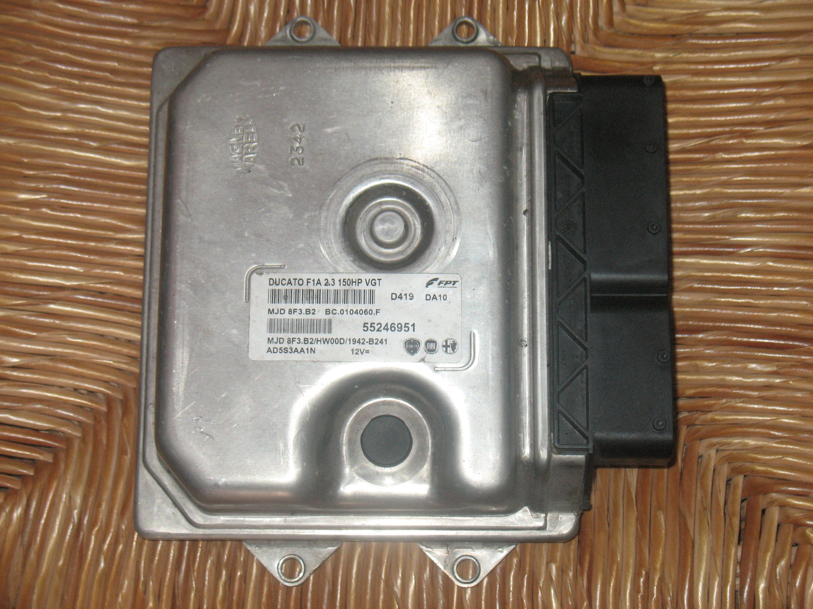 CENTRALINA MOTORE FIAT DUCATO 2.3 HPI MAGNETI MARELLI MJD 8F3.B2 MJD8F3B2 55246951