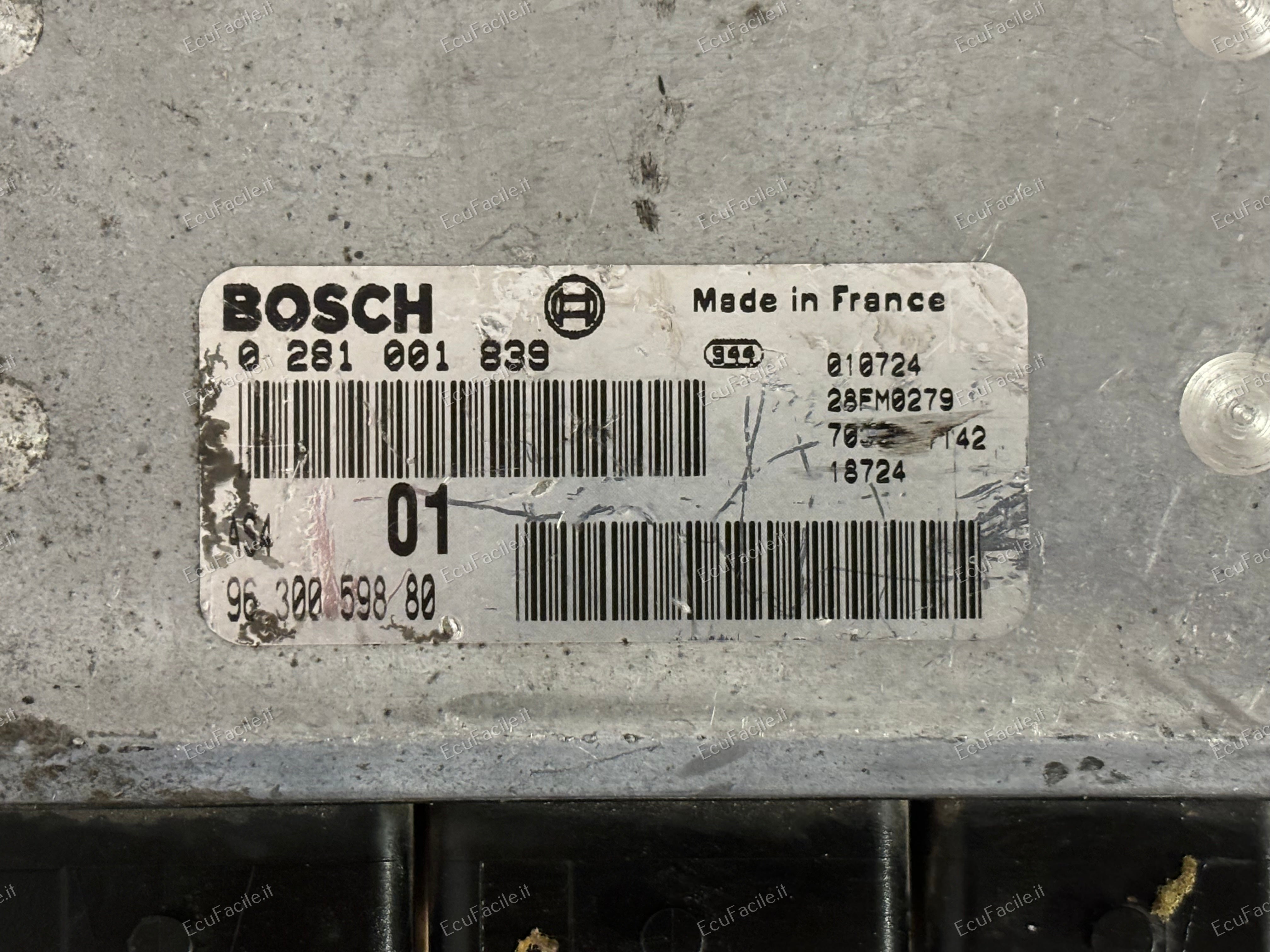 ECU CITROEN SAXO PEUGEOT 106 BOSCH 0281001839 9630059880