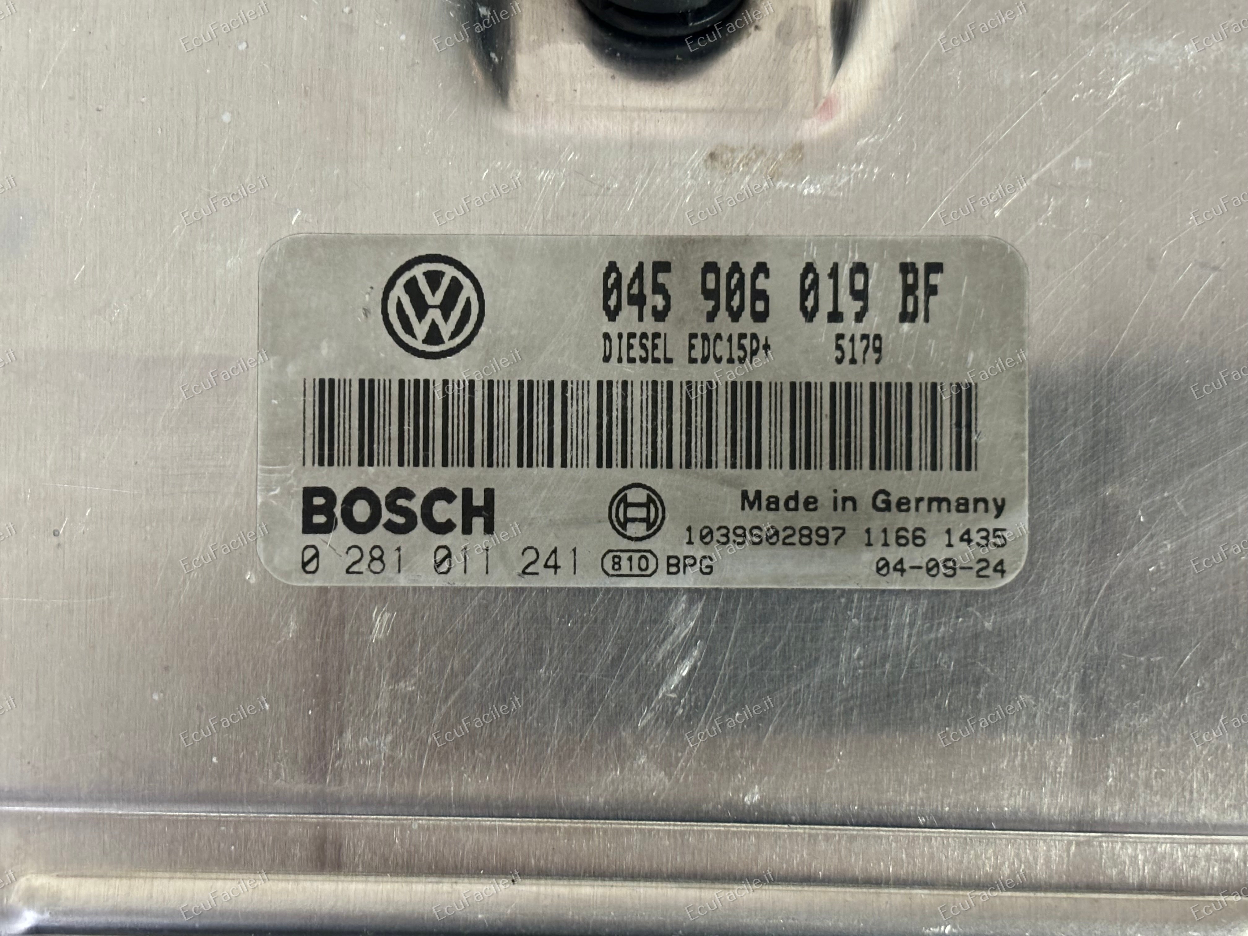 VW Volkswagen Polo 1.4 TDI ECU 0281011241 045906019BF 045906019 BF edc15p+