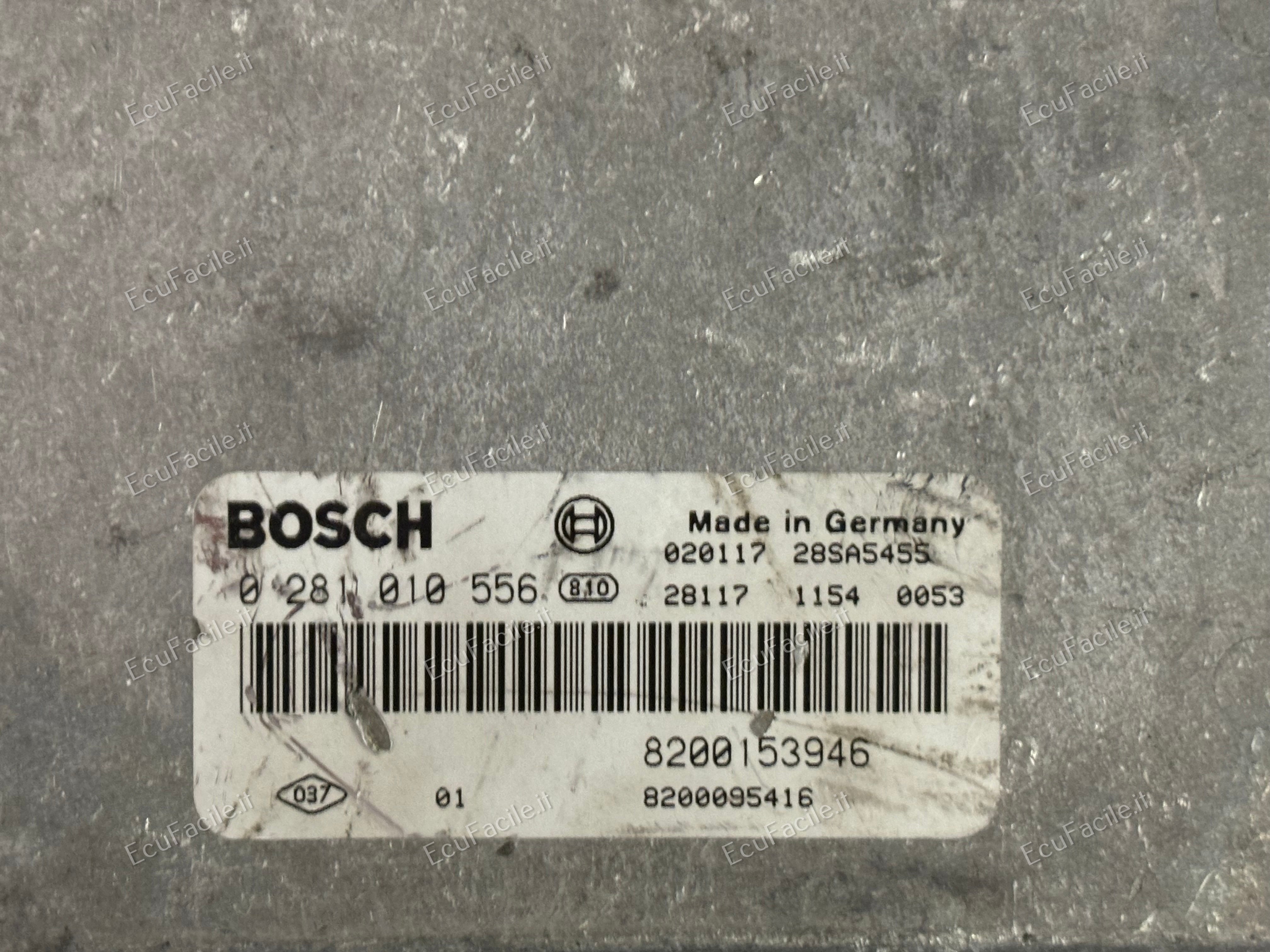 ECU RENAULT LAGUNA 1.9 DCI 0281010556 8200153946 8200095416